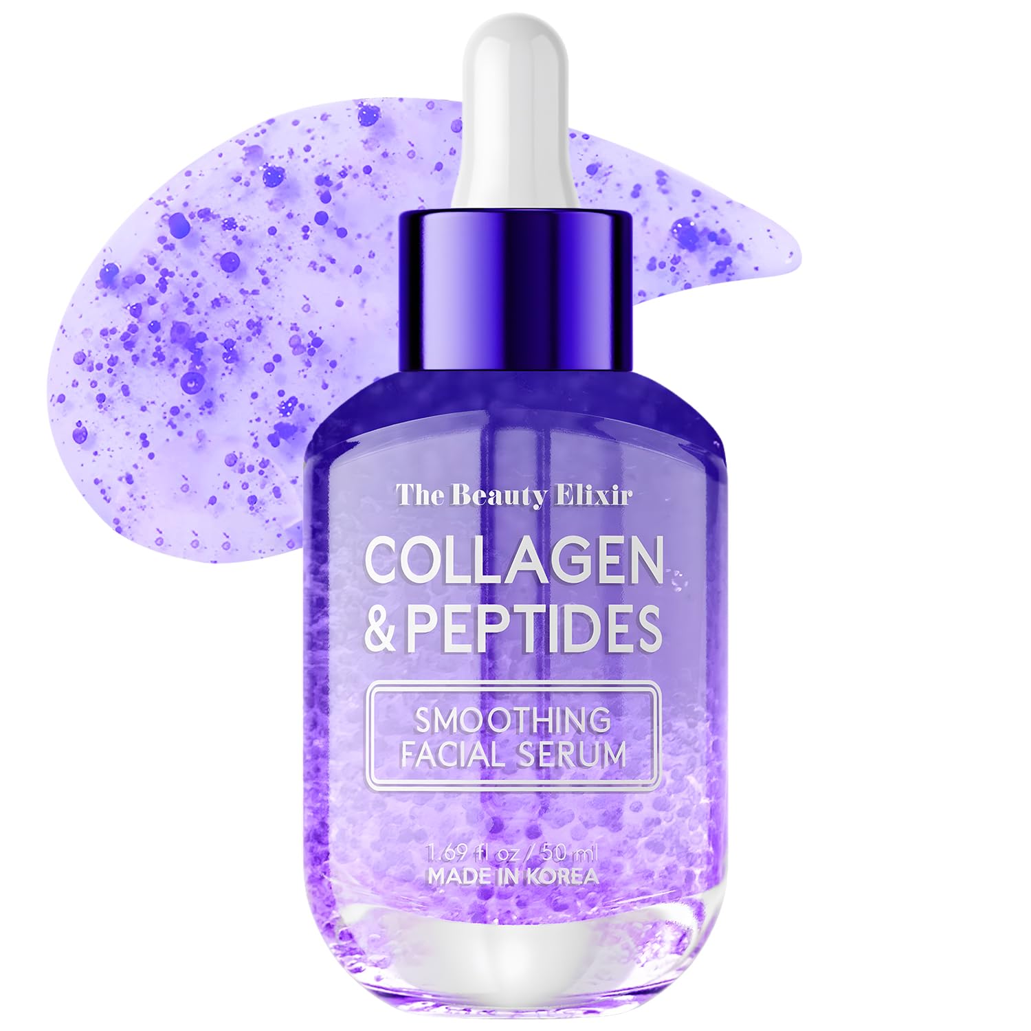 Collagen & Peptides Serum For Face - Anti Aging, Wrinkle Reduction, Firming, Hydrating, Nourishing - Lightweight Korean Skin Car