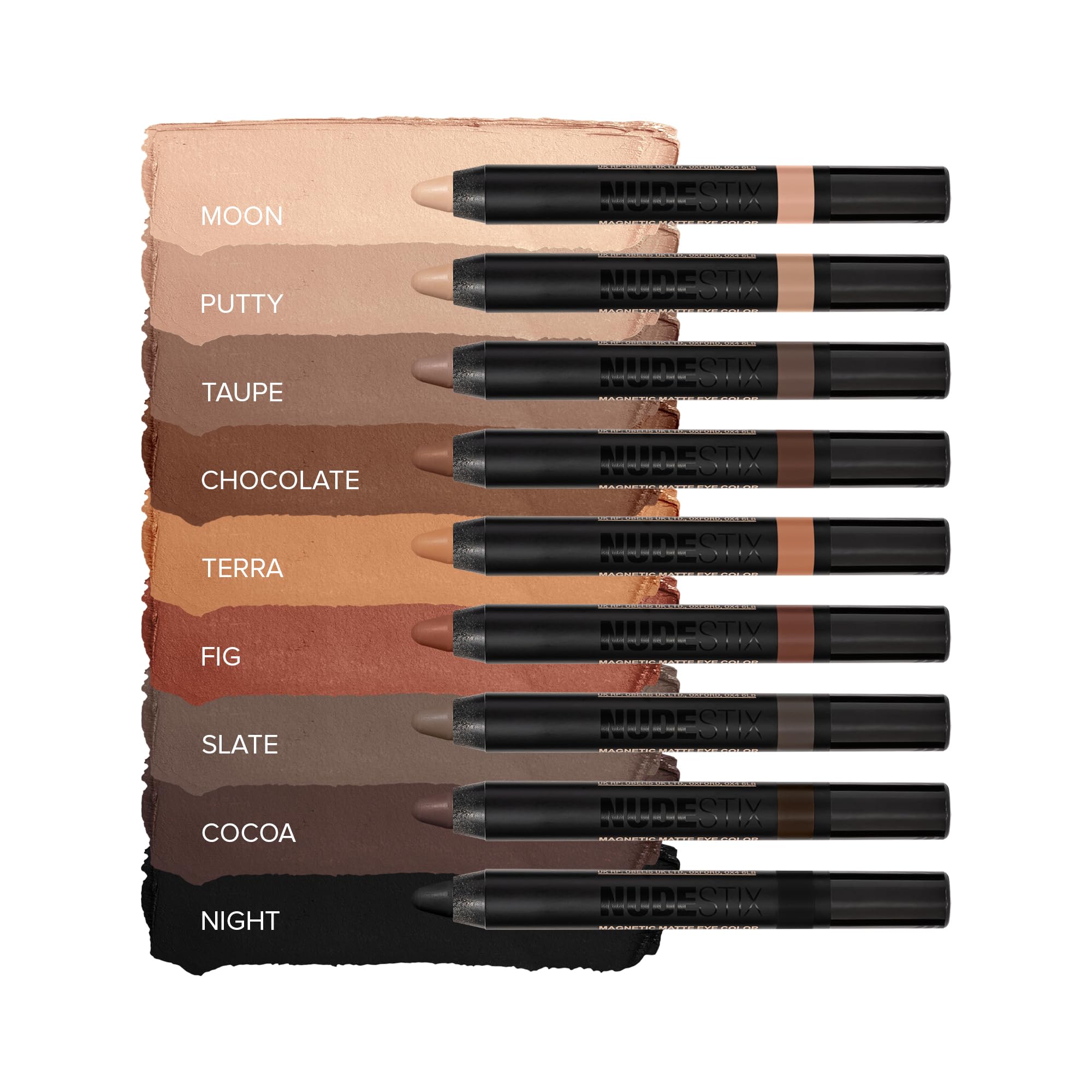 Nudestix Magnetic Matte Eye Color Pencil, Eyeshadow + Eyeliner + Eyelid Primer, Cream Makeup Stick, Long Lasting, Waterproof, Sh