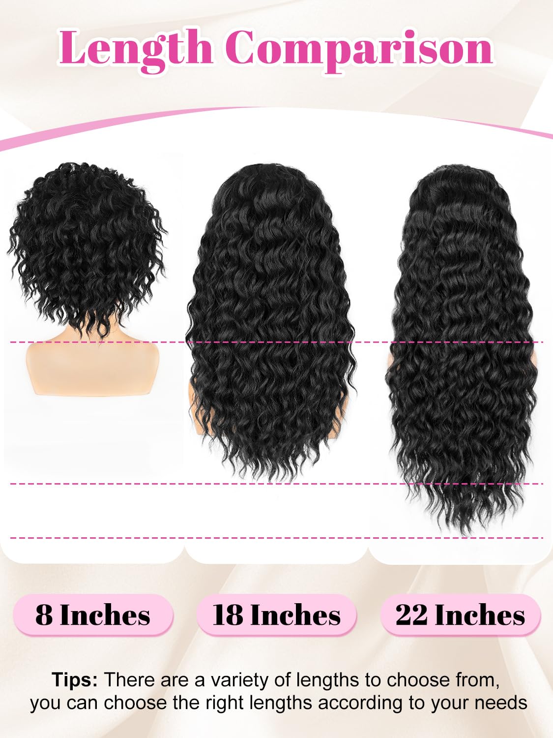 Alxnan Wavy Curly Ponytail Extension, 8'' Black With Highlights Drawstring Ponytail For Black Women Short Soft Natural Synthetic