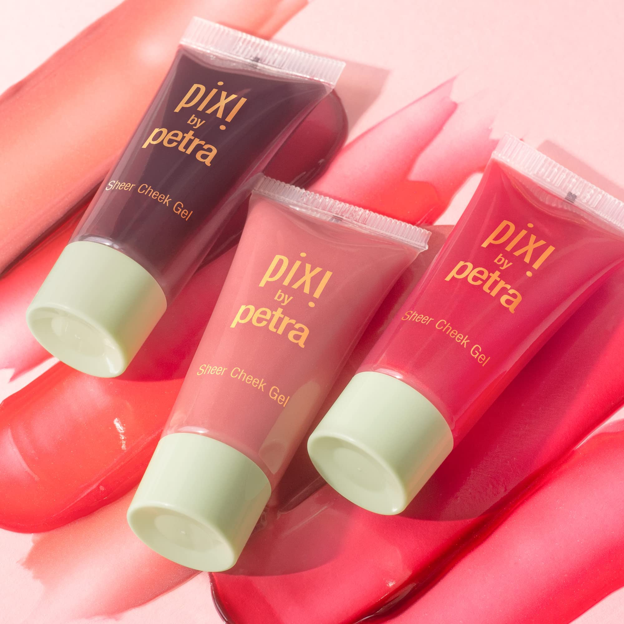 Pixi Beauty Sheer Cheek Gel - Rosy | Gel Blush For A Sheer Flush Of Colour | Oil-Free & Fragrance-Free Hydrating Liquid Blush |