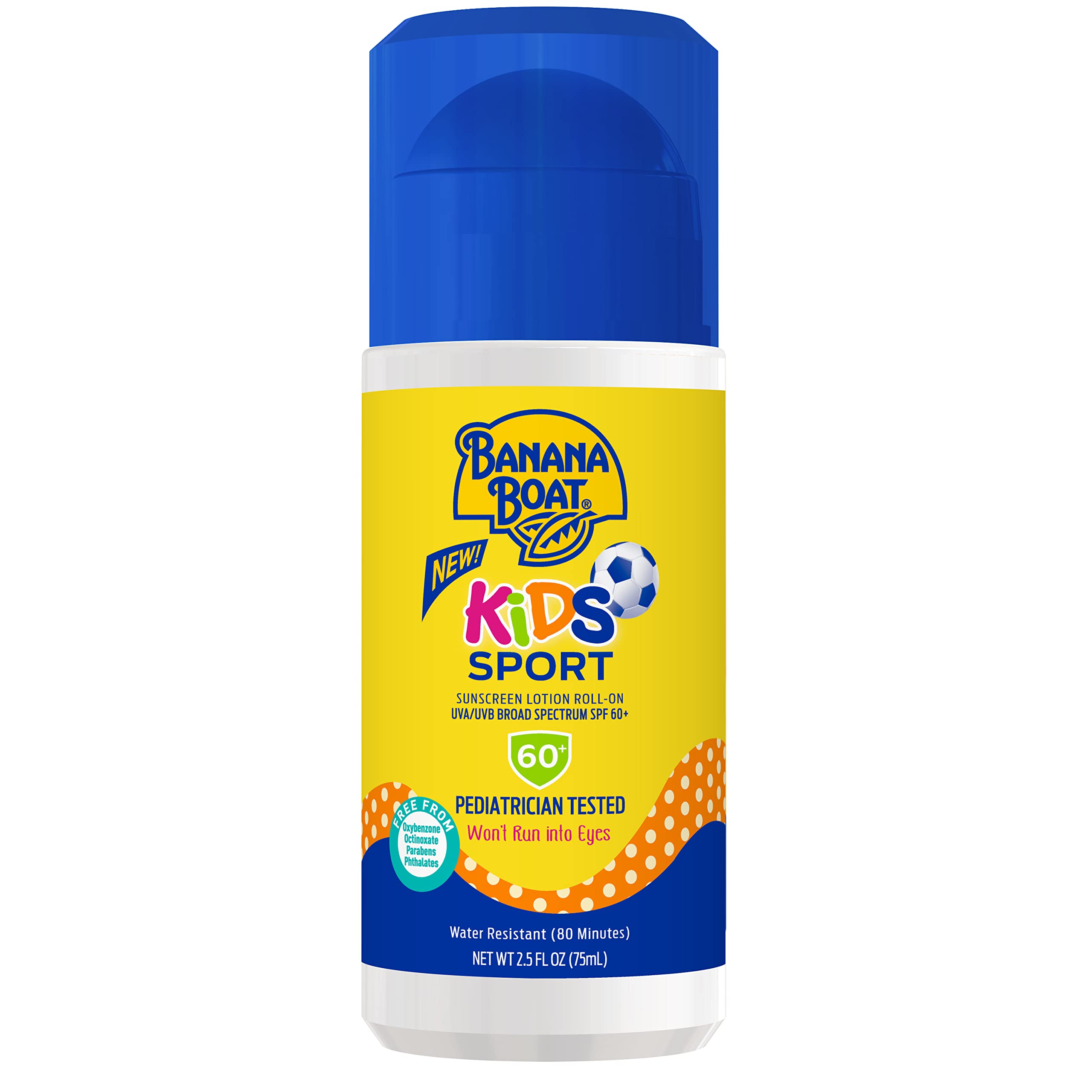 Banana Boat Kids Sport Sunscreen Roll On Lotion Spf 60, 2.5Oz | Travel Size Sunscreen For Kids, Kids Roll On Sunscreen, Kids Sun