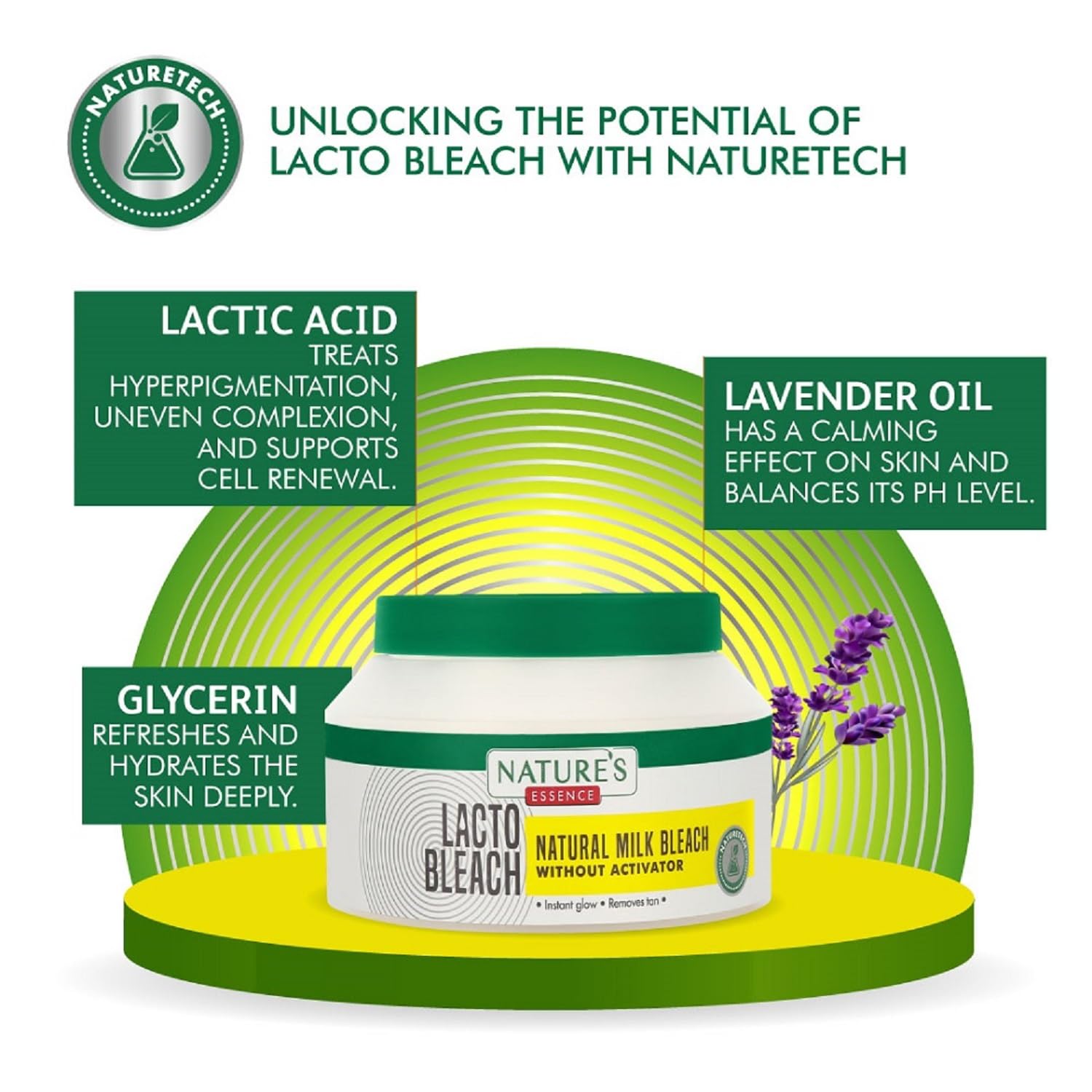 Nature's Essence Lacto Bleach, Natural Milk Bleach without Activator, 50ML