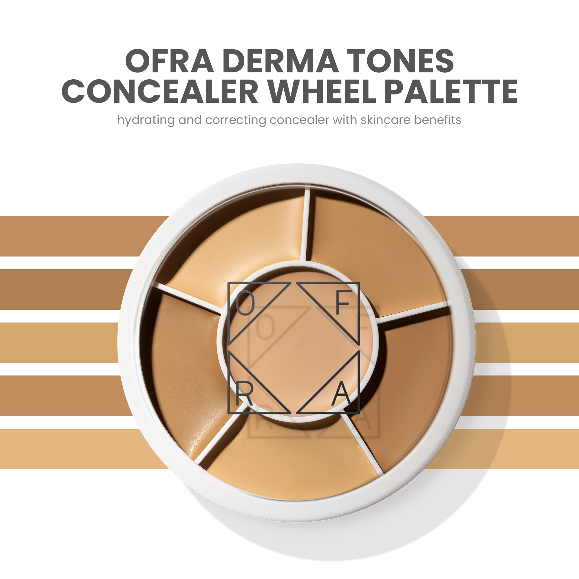 Ofra Derma Tones Concealer Wheel Palette for Women, 0.35 Ounce