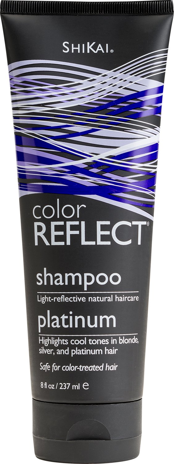Shikai Color Reflect Platinum Shampoo (8oz, Pack of 1) | Highlights Cool Tones in Blonde, Gray & Platinum Hair | Gentle Cleanser
