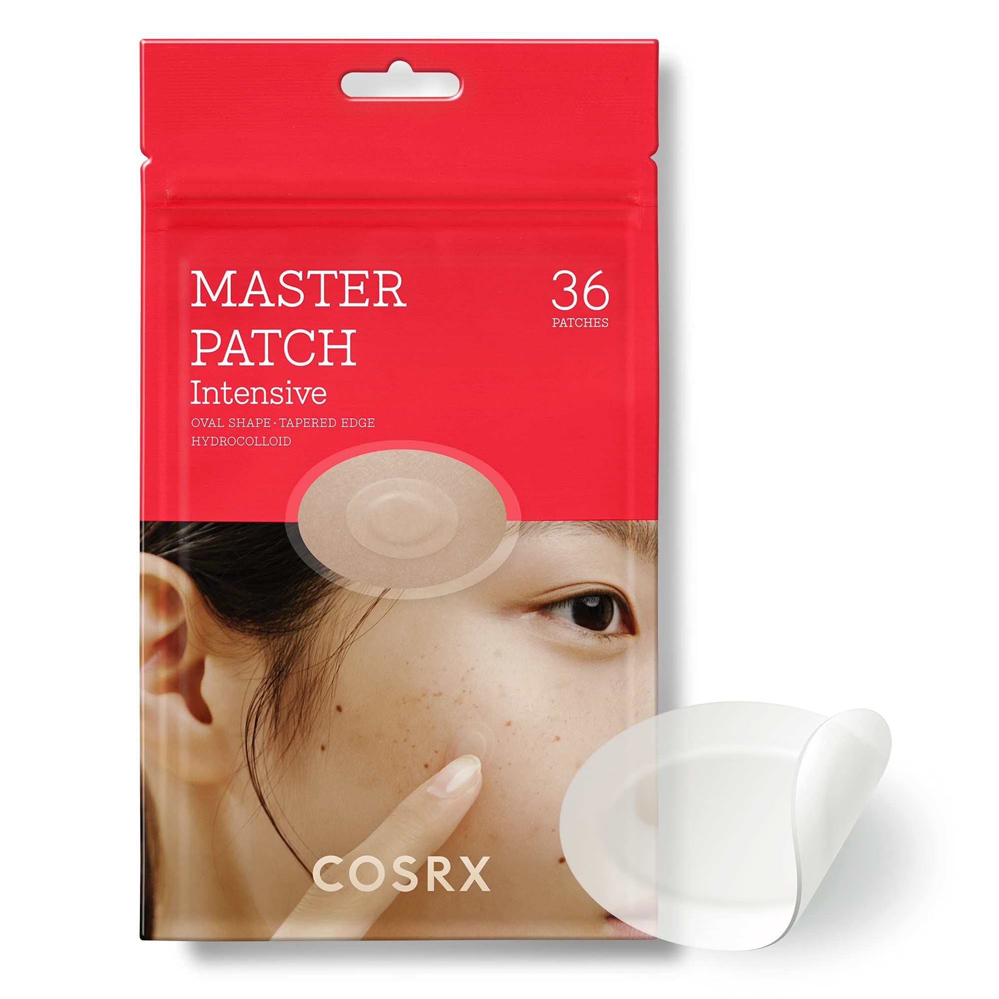 Cosrx Master Patch Intensive 36 Patches  Oval-Shaped Hydrocolloid Pimple Patch With Tea Tree Oil  Quick & Easy Blemish, Zit, Spo