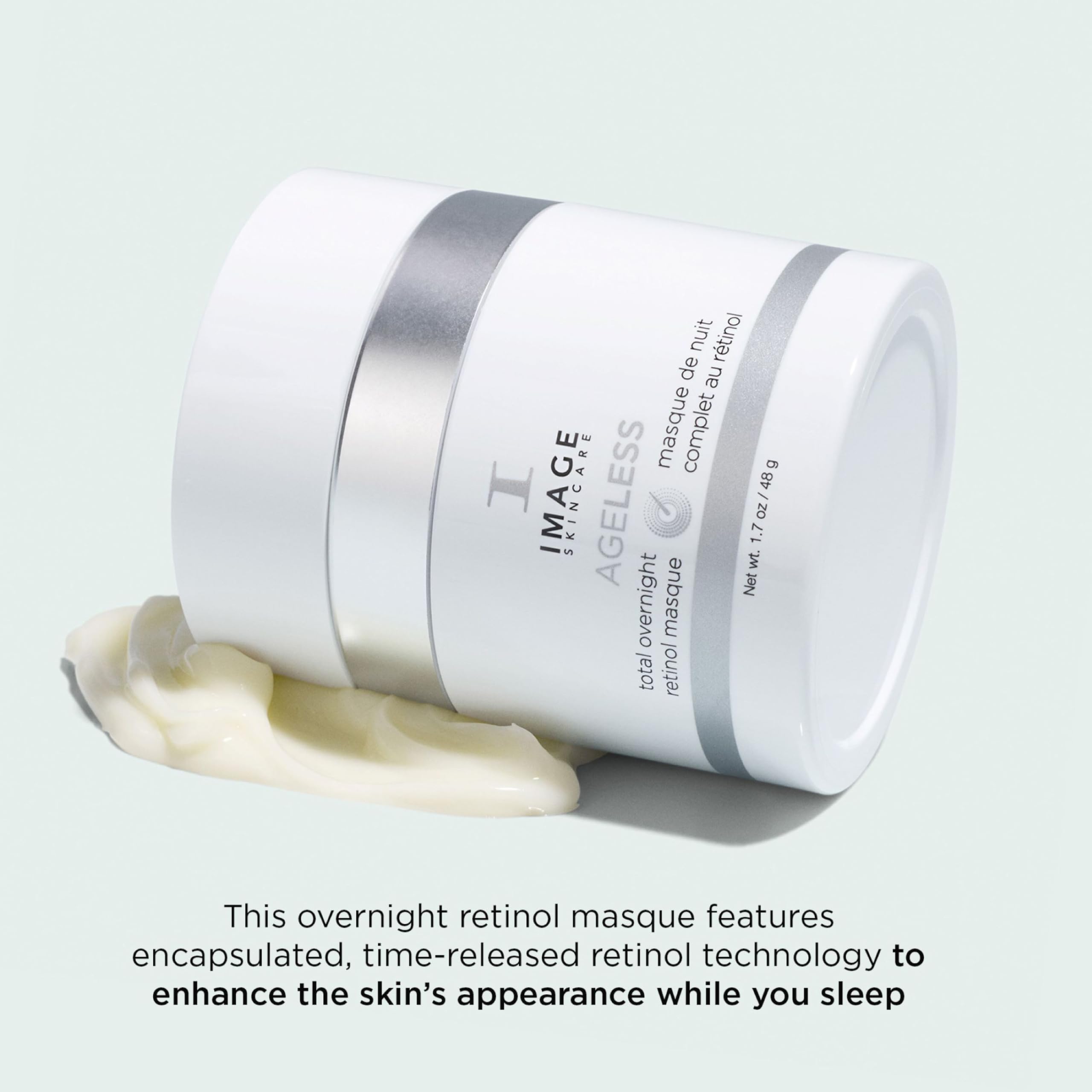 IMAGE Skincare, AGELESS Total Overnight Retinol Masque, Facial Mask for Firming with Marine Collagen and Peptides, 1.7 oz