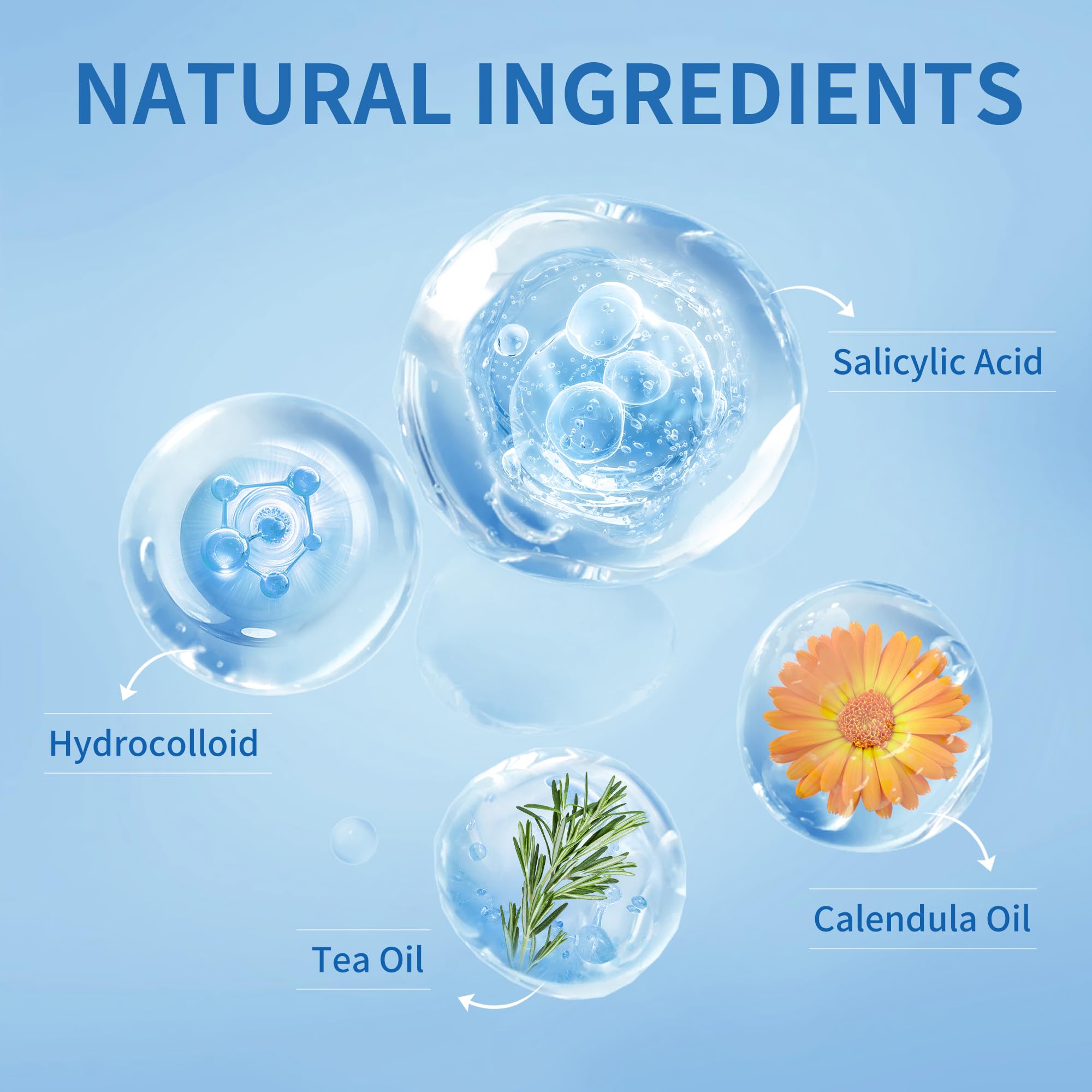 Daolyo Pimple Patches For Face, 3 Size 280 Counts Acne Patches, Cute Star Pimple Patches With Salicylic Acid, Tea Tree Oil & Cal