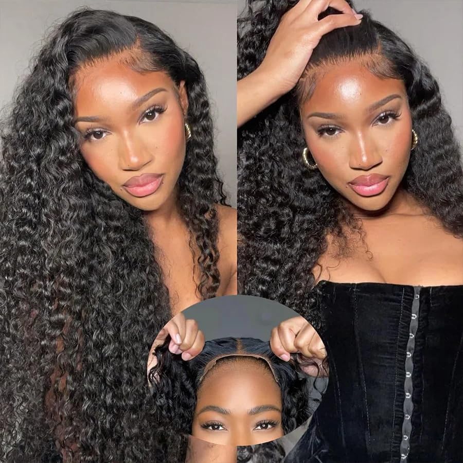 Jenniferita Wear and Go Glueless Wig Human Hair Pre Plucked Pre Cut 7x5 Invisible Secret HD Lace Closure Wig 200% Density Brazil