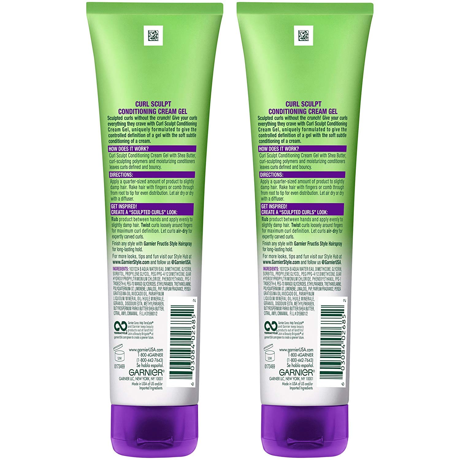 Garnier Hair Care Fructis Style Sculpt Conditioning Cream Gel, Curl, 5.1 Oz (Pack Of 3)