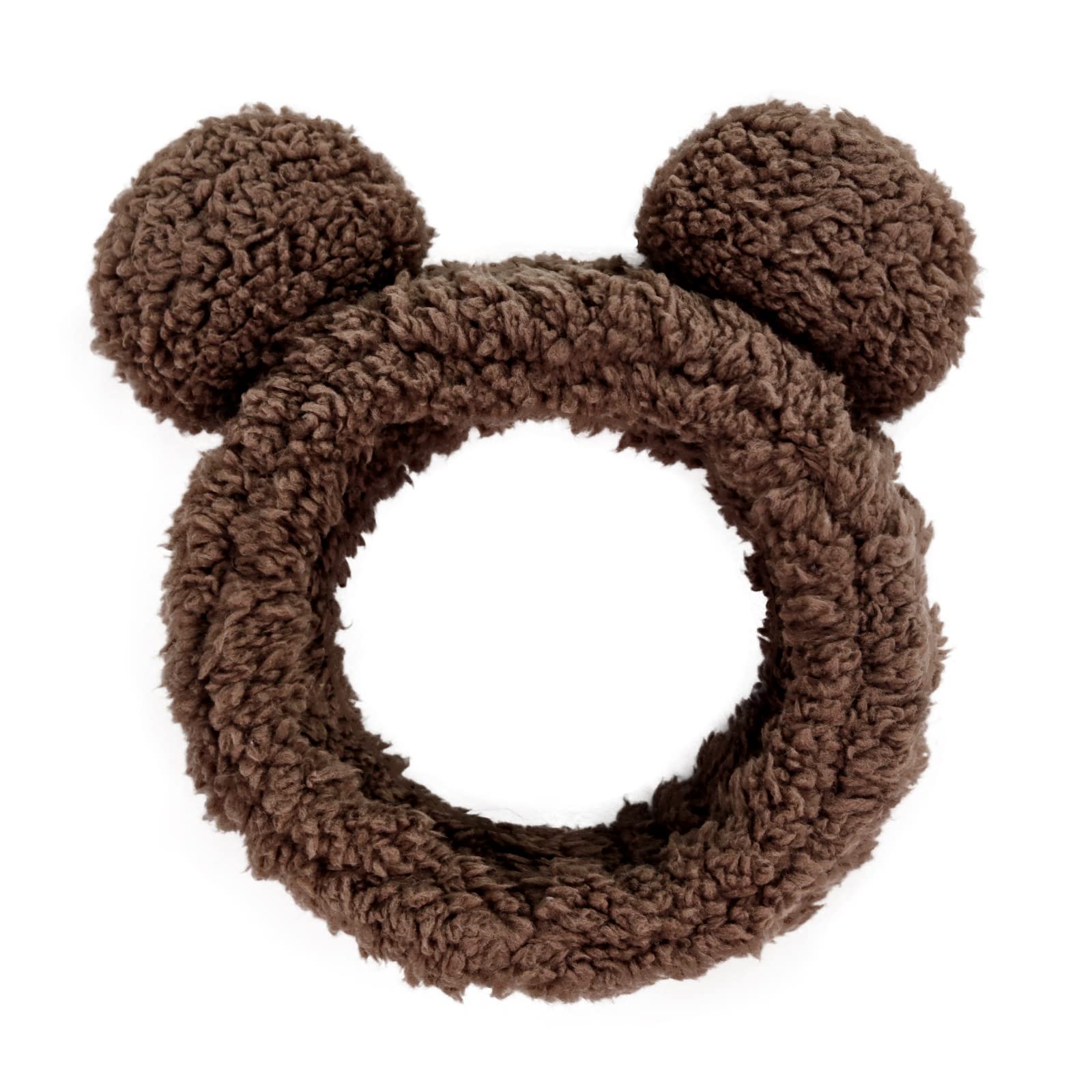 Huachi Spa Headbands For Women Girls Face Washing Makeup Cute Bear Ears Hair Bands Korean Elastic Fluffy Beauty Accessories, Bro