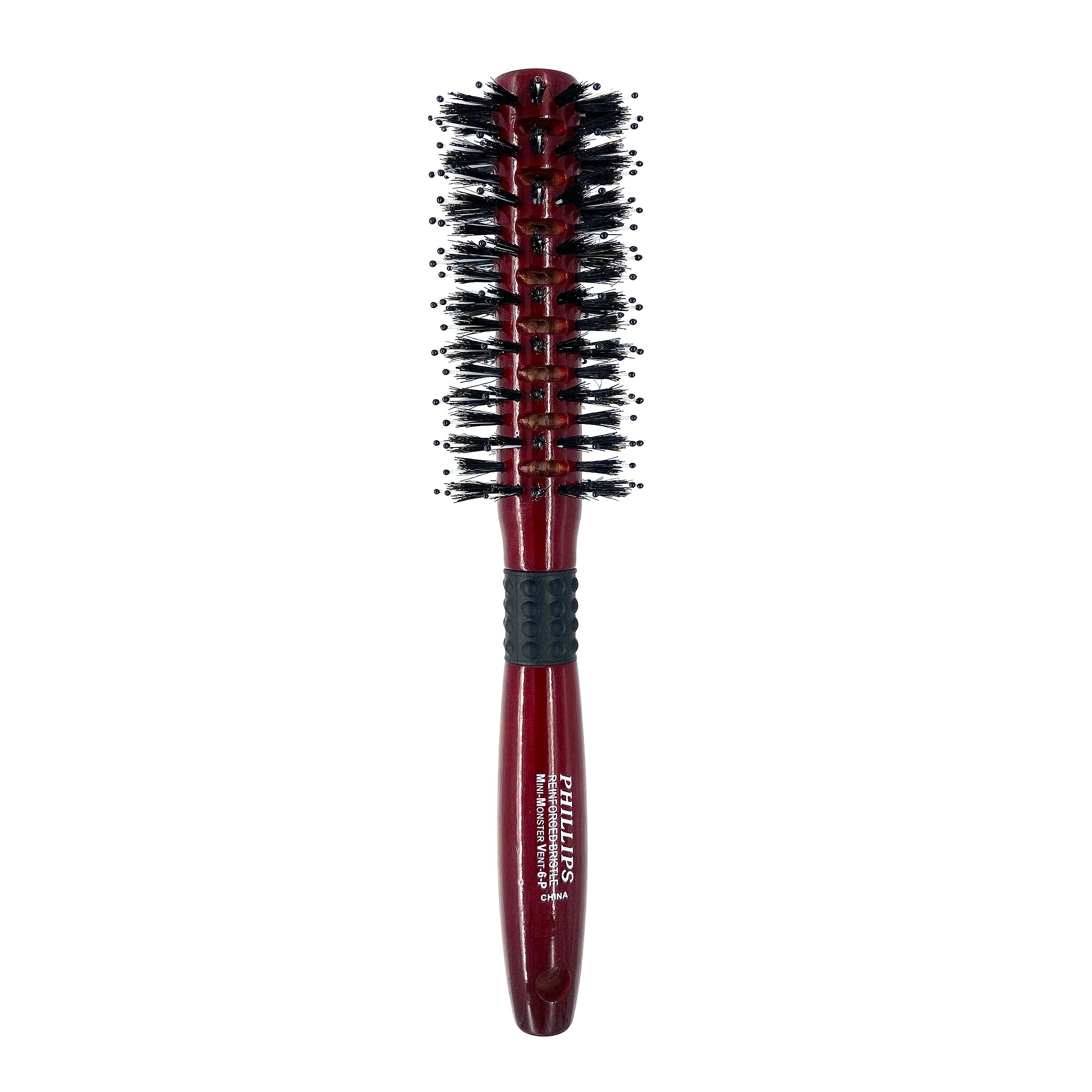 Phillips Brush Mini Monster Vent 6 Poly-Tipped Professional Hair Brush (2    Diameter Barrel) - Vented Blowout Hairbrush with Ny