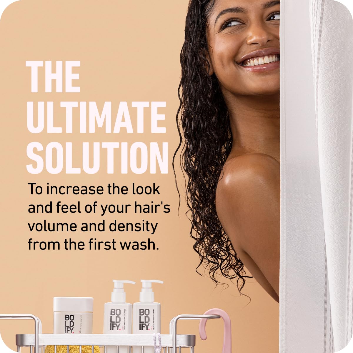 Boldify Thicken Volume Conditioner - Ultimate Biotin Formula for Hair Thickening, Split End Repair, Nourishment, and Fine or Oil