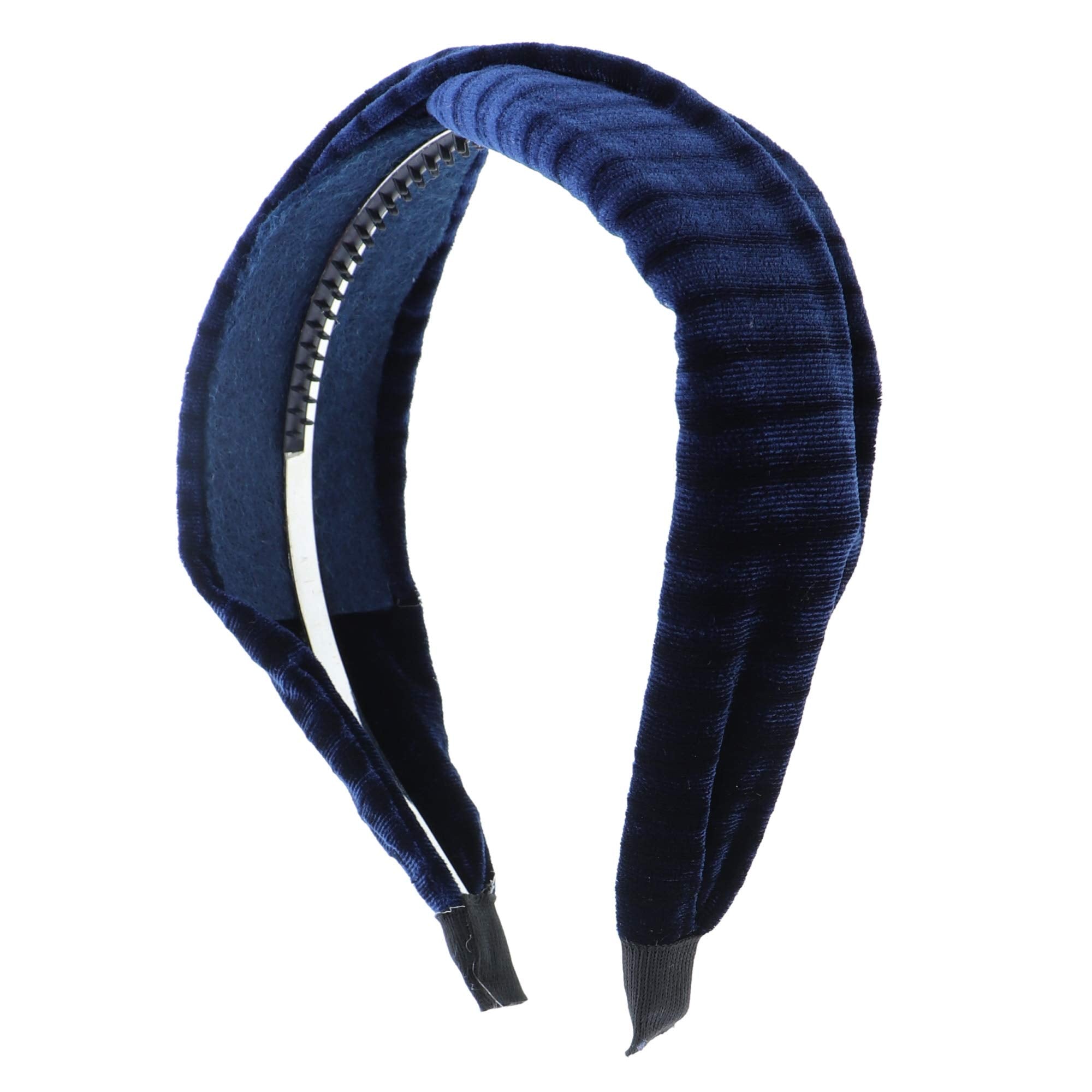 Beautiful Holiday Velvet Twist Headband For Women and Girls-Navy