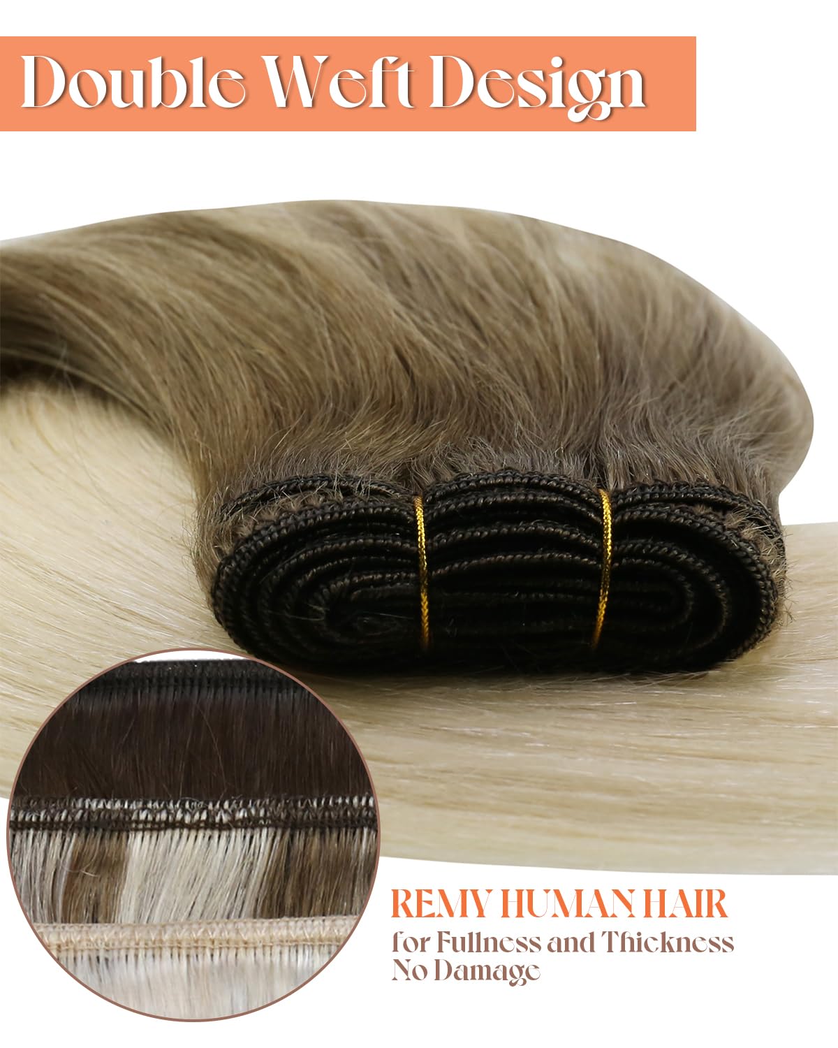 Sunny Short Hair Extensions Sew In Ombre Brown To Blonde Weft Hair Extensions Human Hair Sew In Extensions Light Brown Roots To
