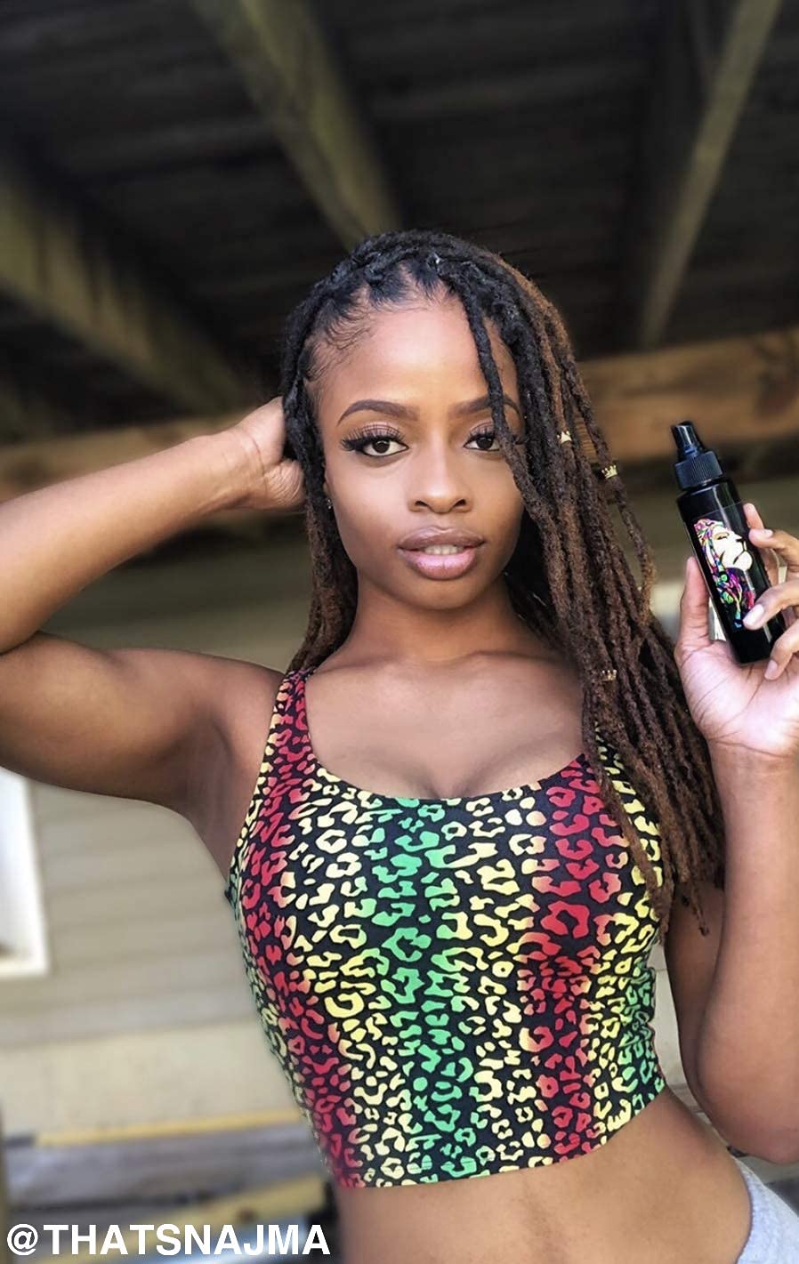 Lion Locs Rosewater Spray For Dreads And Locs - Organic Vegan Conditioner With Aloe, Oils, Vitamins, And Glycerin