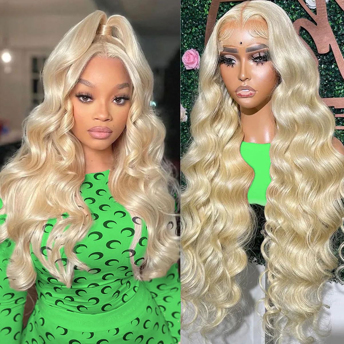 Fayniss 22Inch Blonde Wig Human Hair 13x6 613 Lace Front Wig Human Hair 180% Density HD Swiss Body Wave Lace Front Glueless Wigs