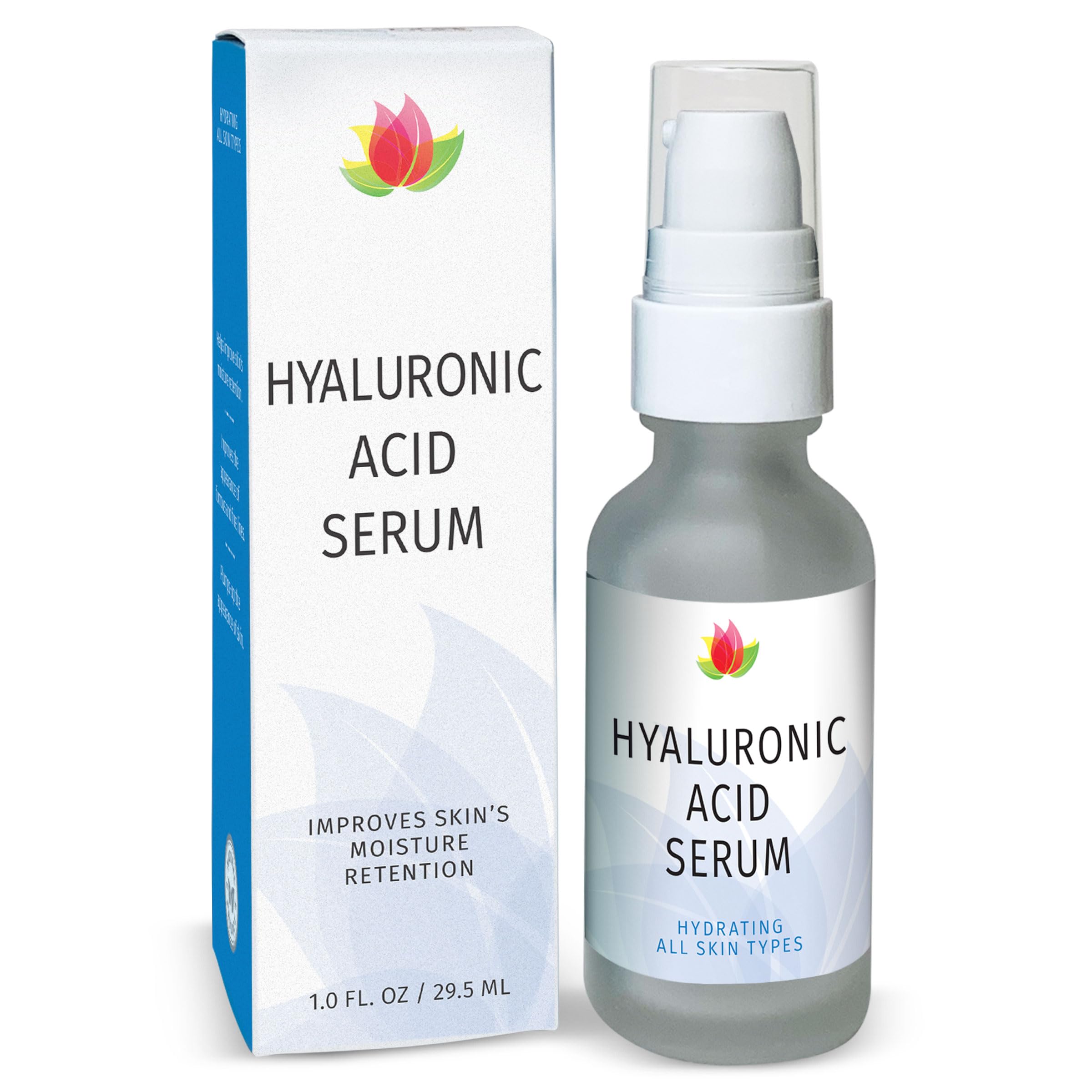 Reviva Labs Hyaluronic Acid Serum for Face and Neck - Moisturizing, Nourishing, and Hydrating Serum Acido Hialuronico - Face Ser