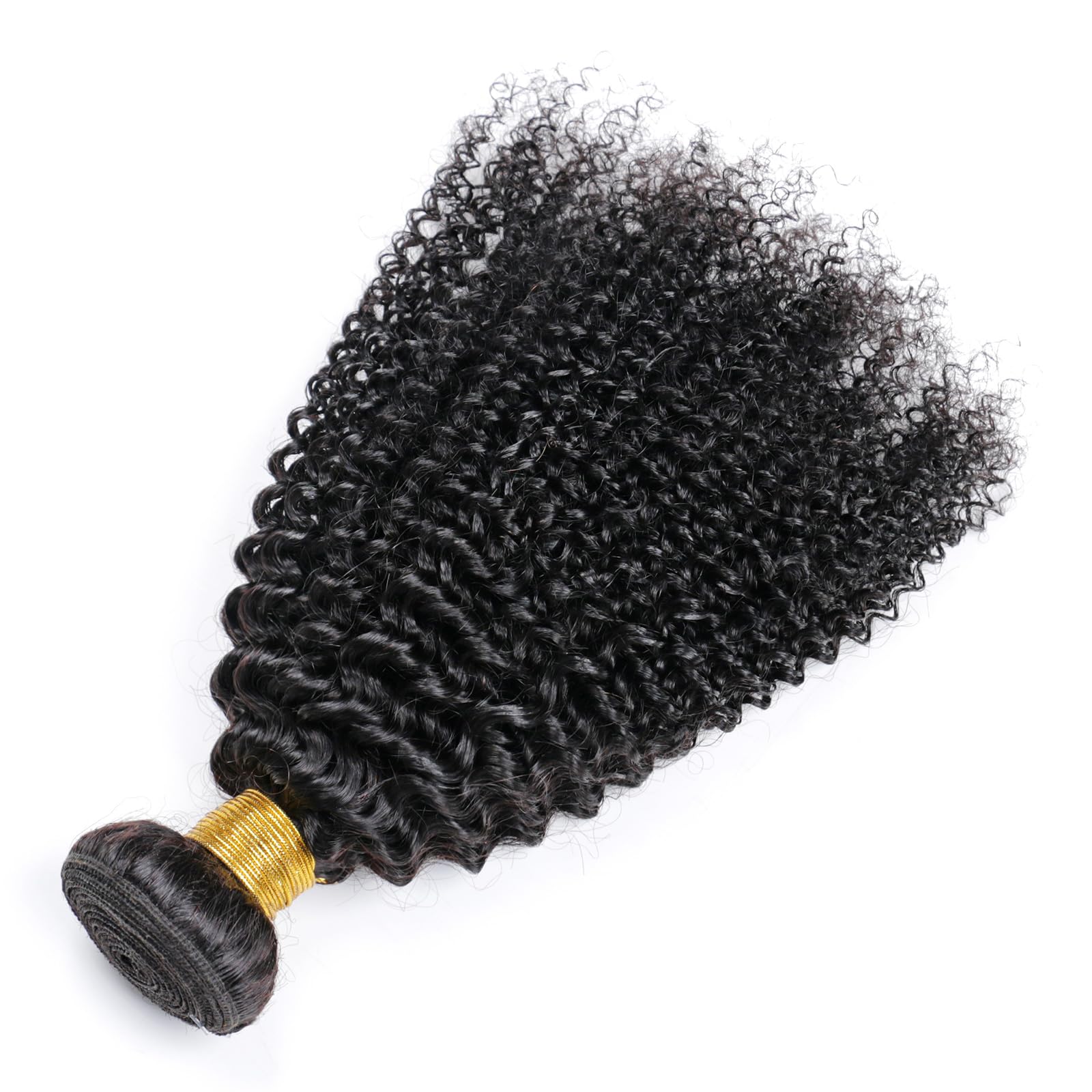 Afro Kinky Curly Human Hair 100% Unprocessed Brazilian One Bundle 10A Human Hair 12 Inch Curly Virgin Weave Bundles Hair Extensi