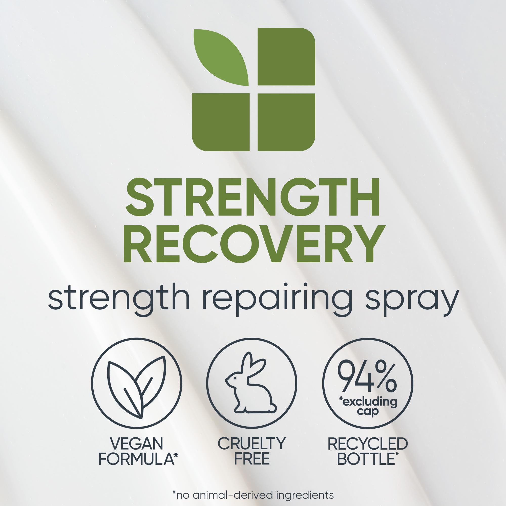 Biolage Strength Recovery Leave-In Conditioner Spray | Hair Repairing Heat Protectant & Detangler | Strengthens & Prevents Damag