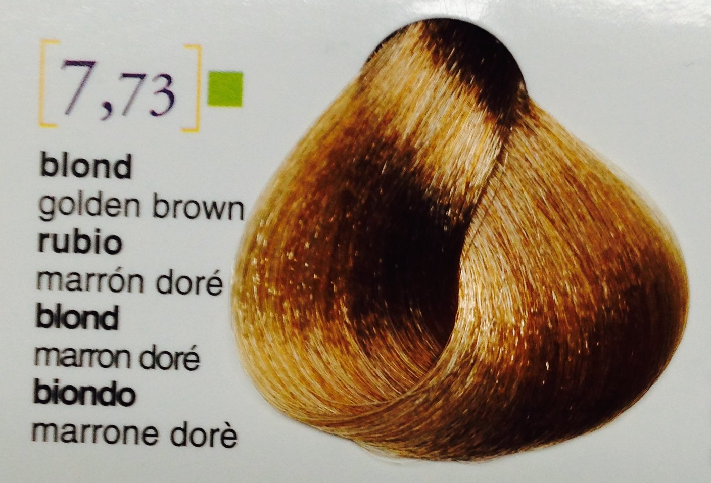 Salerm Color Cream Coloring Treatment Without Ammonia (Semi-permanent) Soft 3.4 Oz (7.73 Blond Golden Brown)