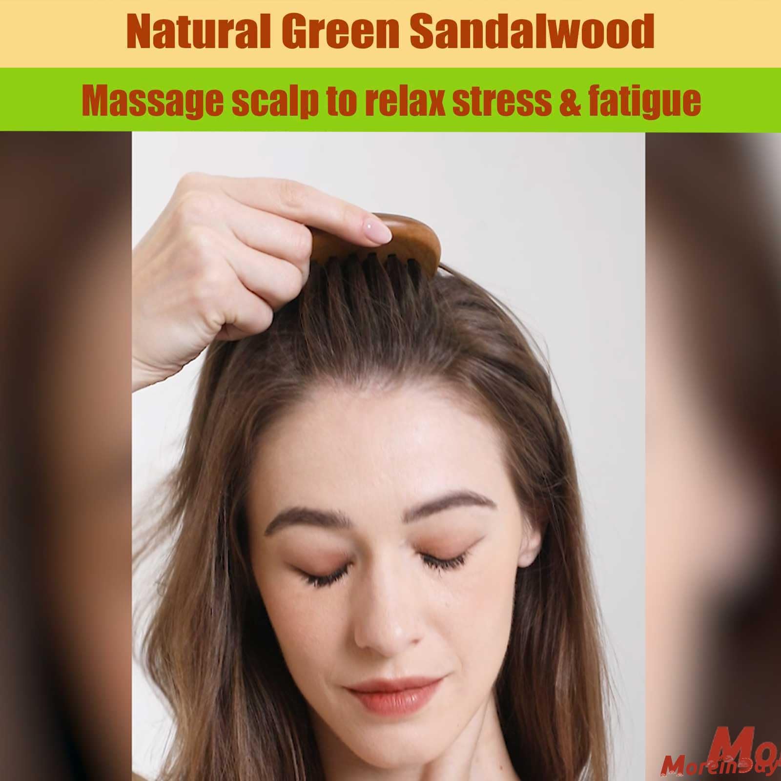 Moreinday Green Sandalwood Comb, Wide Tooth Comb For Women And Men, Detangling Comb, Hair Comb, Best Friend Ever Engraved, Porta