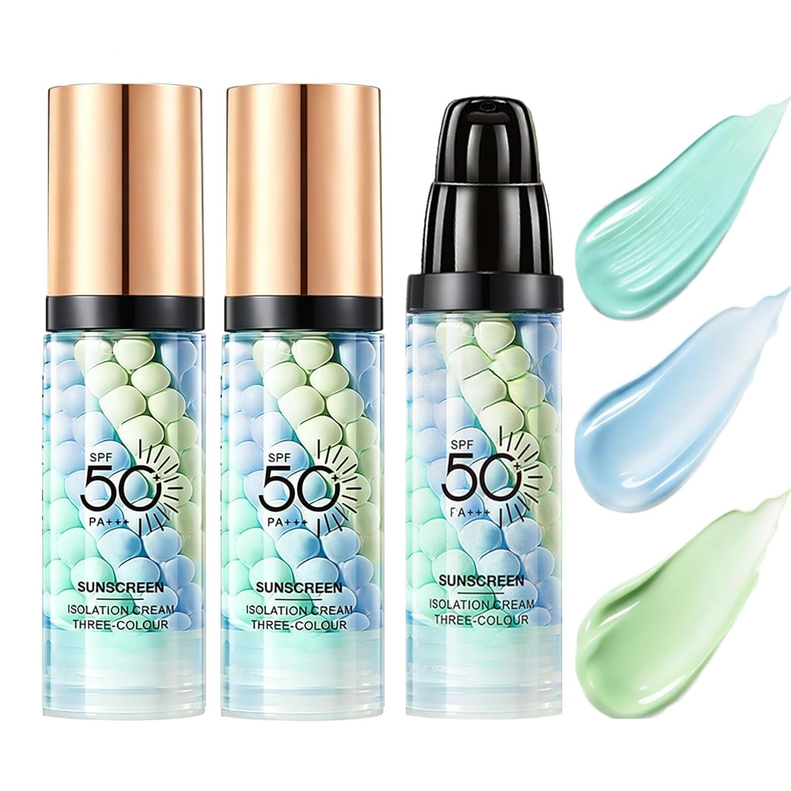 2 Pack Color Correcting Primer,SPF 50 Sunscreen Primer for Face before Makeup