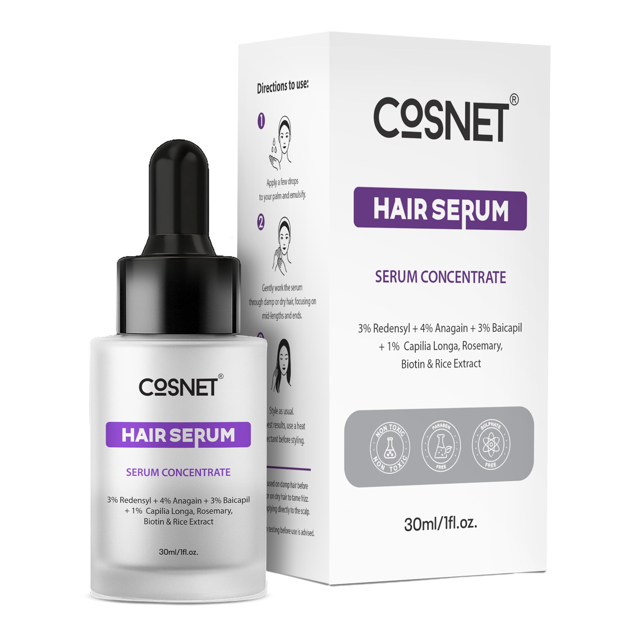 Cosnet Hair Serum 30Ml For Men & Women