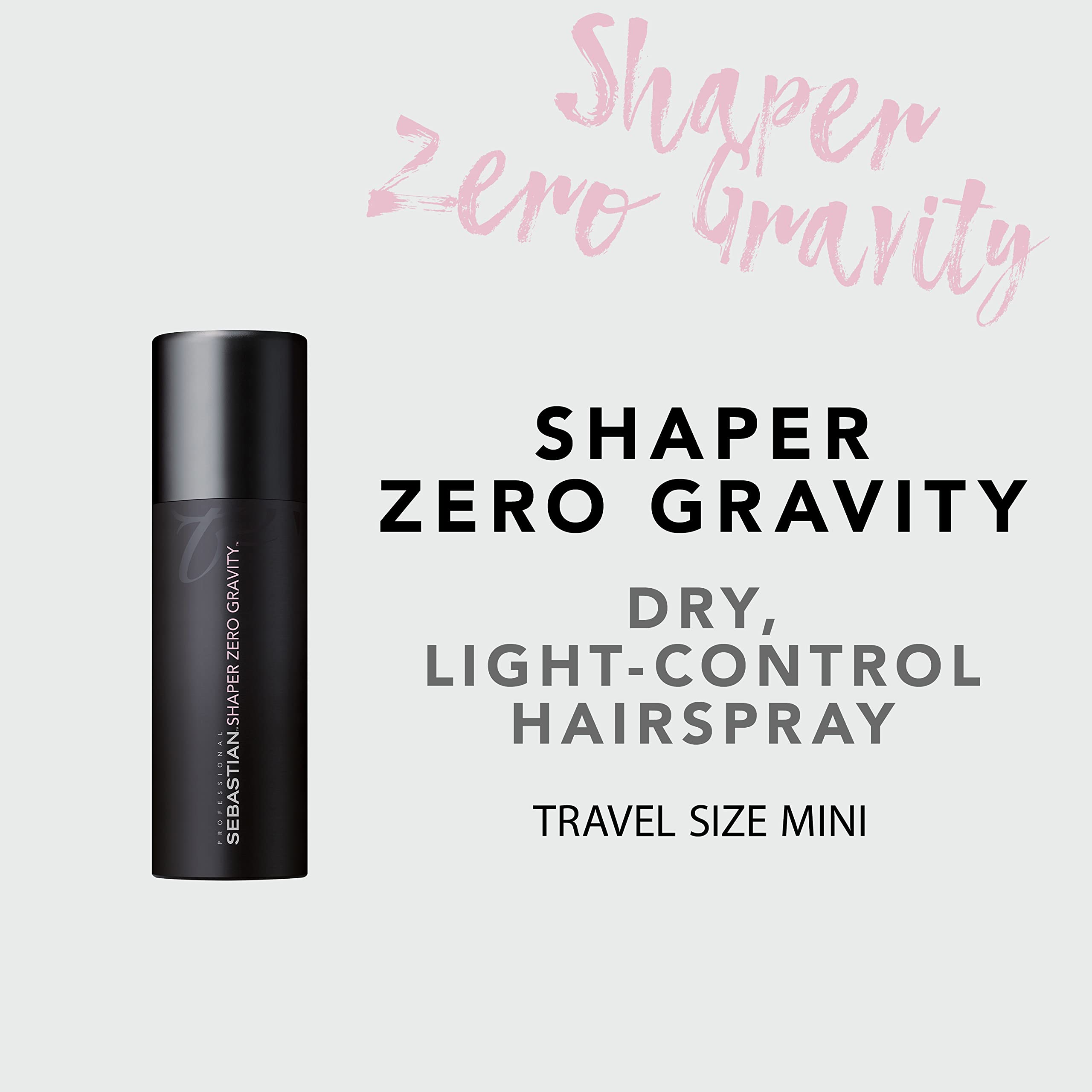 Sebastian Professional Shaper Zero Gravity, Light Control, Ultra Brushable, Fast Drying, Humidity Resistant, for All Hair Types,
