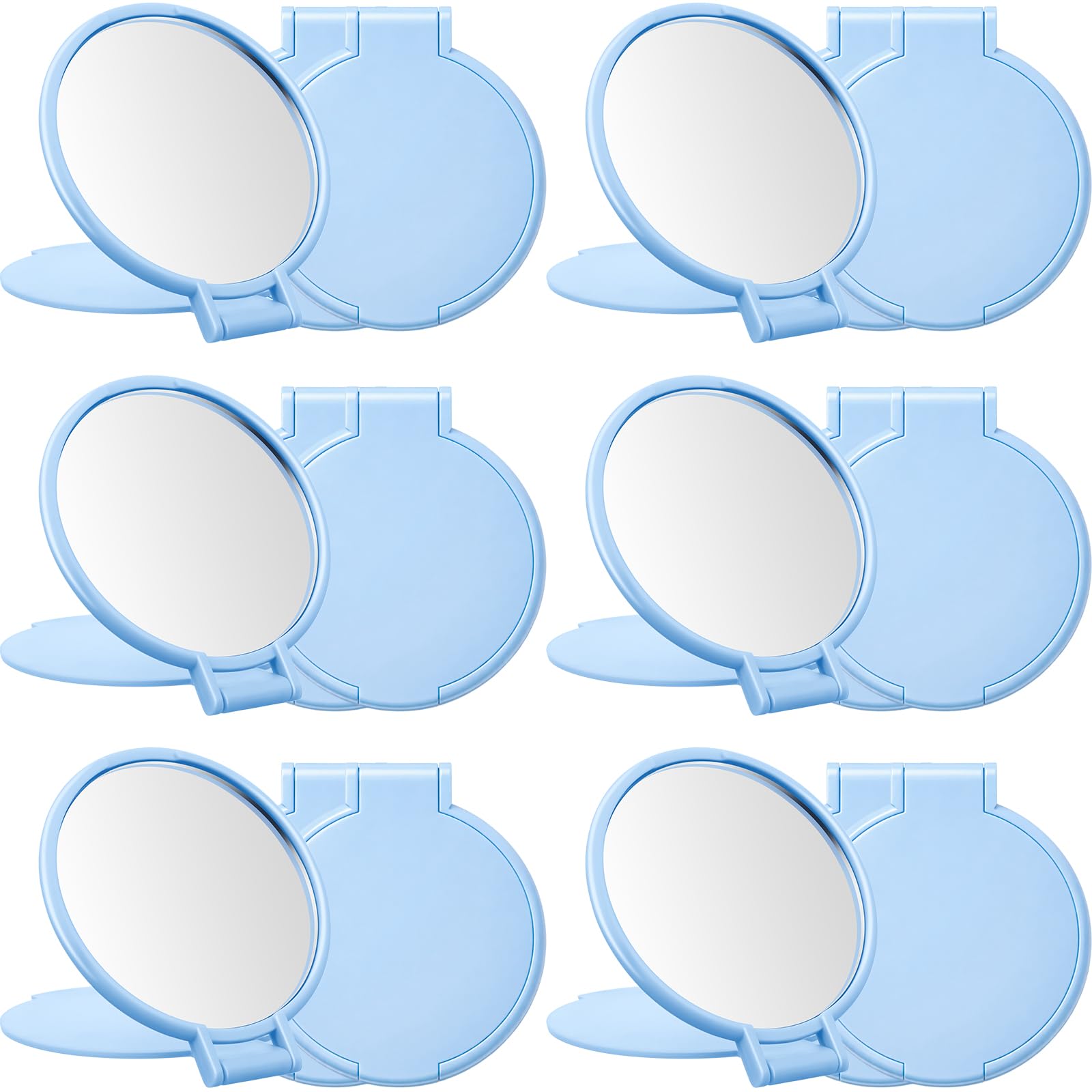 Jetec 12 Pieces Compact Mirrors Bulk Gifts Mini Vintage Pocket Mirrors for Purse Small Portable Folding Round Makeup Stuffs for 