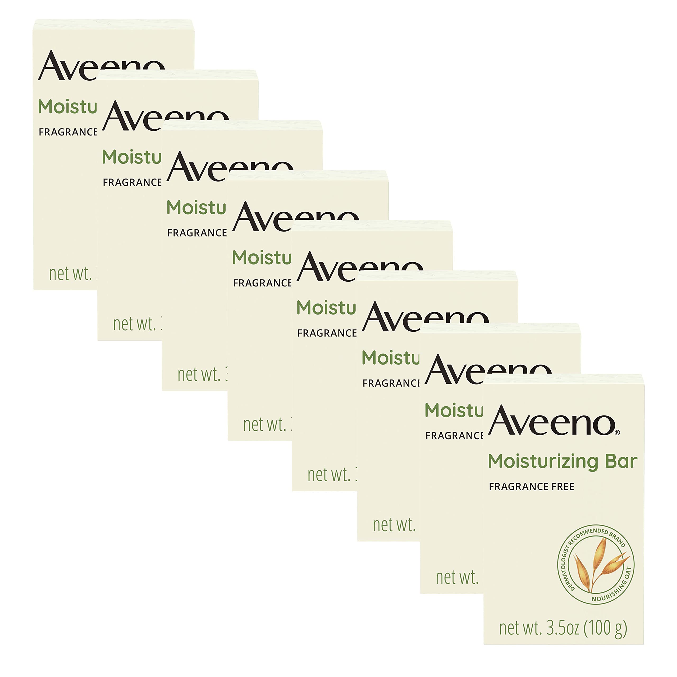 Aveeno Gentle Moisturizing Face Cleansing Bar, Daily Facial Cleanser Bar with Nourishing Oat for Dry Skin, Gently Cleanses & Soo