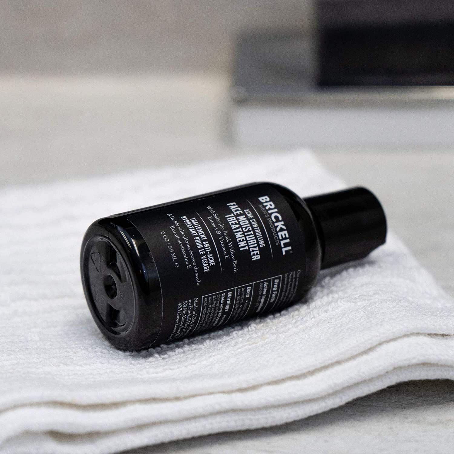 Brickell Men's Acne Controlling Face Moisturizer Treatment for Men, Natural and Organic Acne Face Moisturizer Treatment to Clear