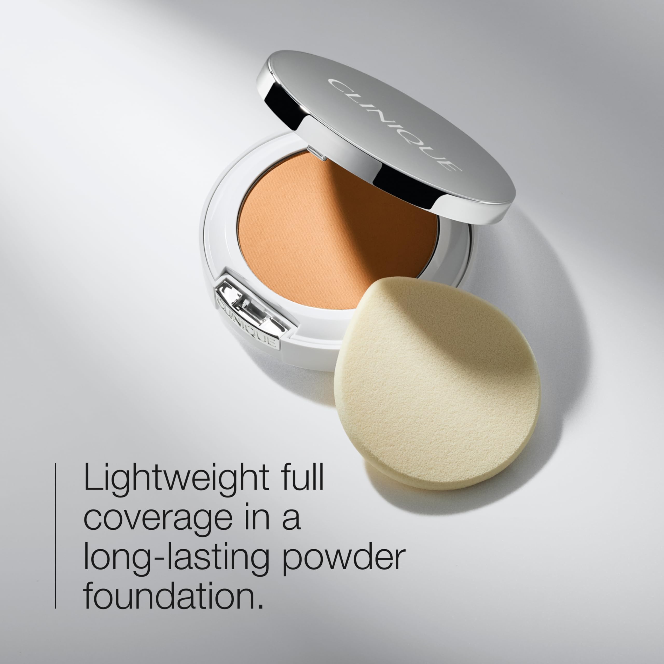 Clinique Beyond Perfecting Powder Lightweight Full Coverage Foundation + Concealer For Dry Combination To Oily Skin Types, Sand