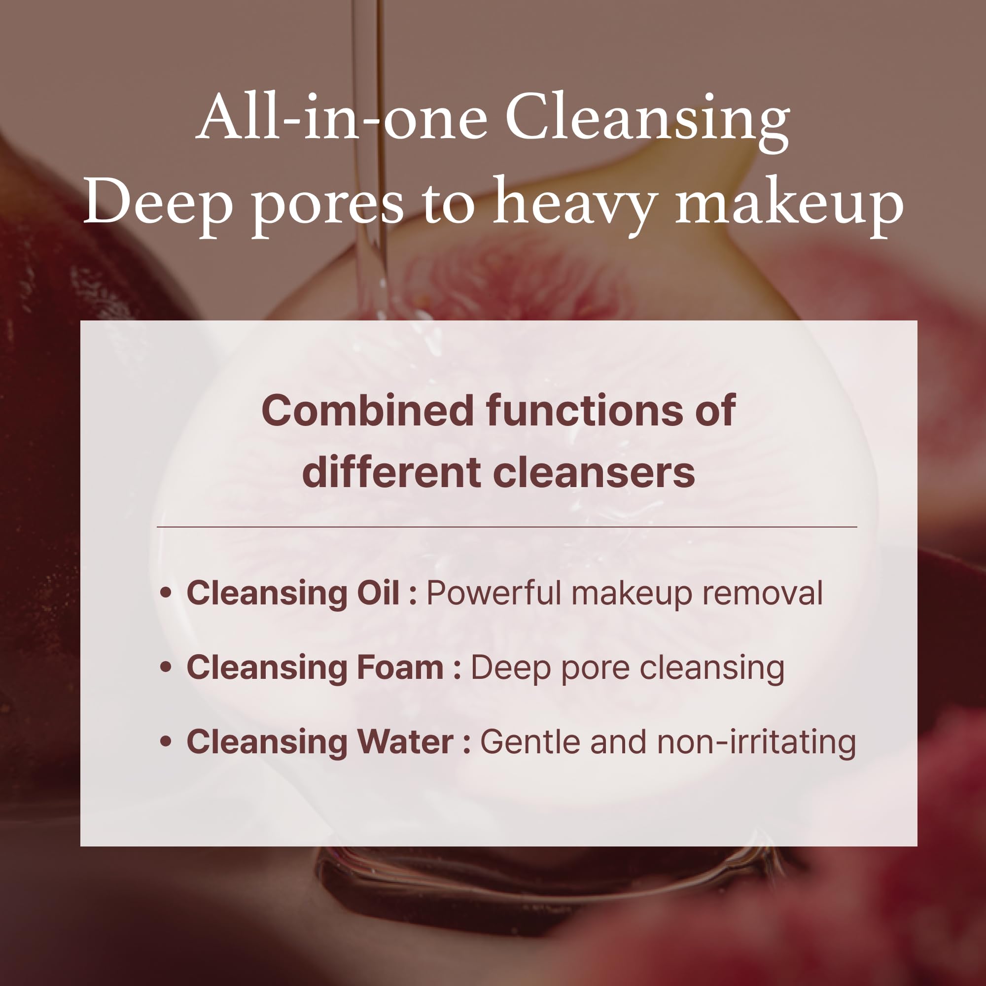 I'M From] Fig Cleansing Balm 100Ml, Korean Makeup Remover, Vegan, Easy To Rinse Off, Fig Oil Water 7.8% With Peptide And Amino A