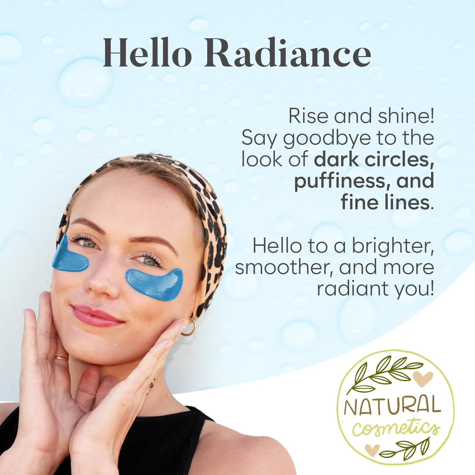 BLOOMORA Marine Collagen Under Eye Patches (30 PAIRS), For Puffy Eyes and Dark Circles, Under Eye Mask with Hyaluronic Acid & Co