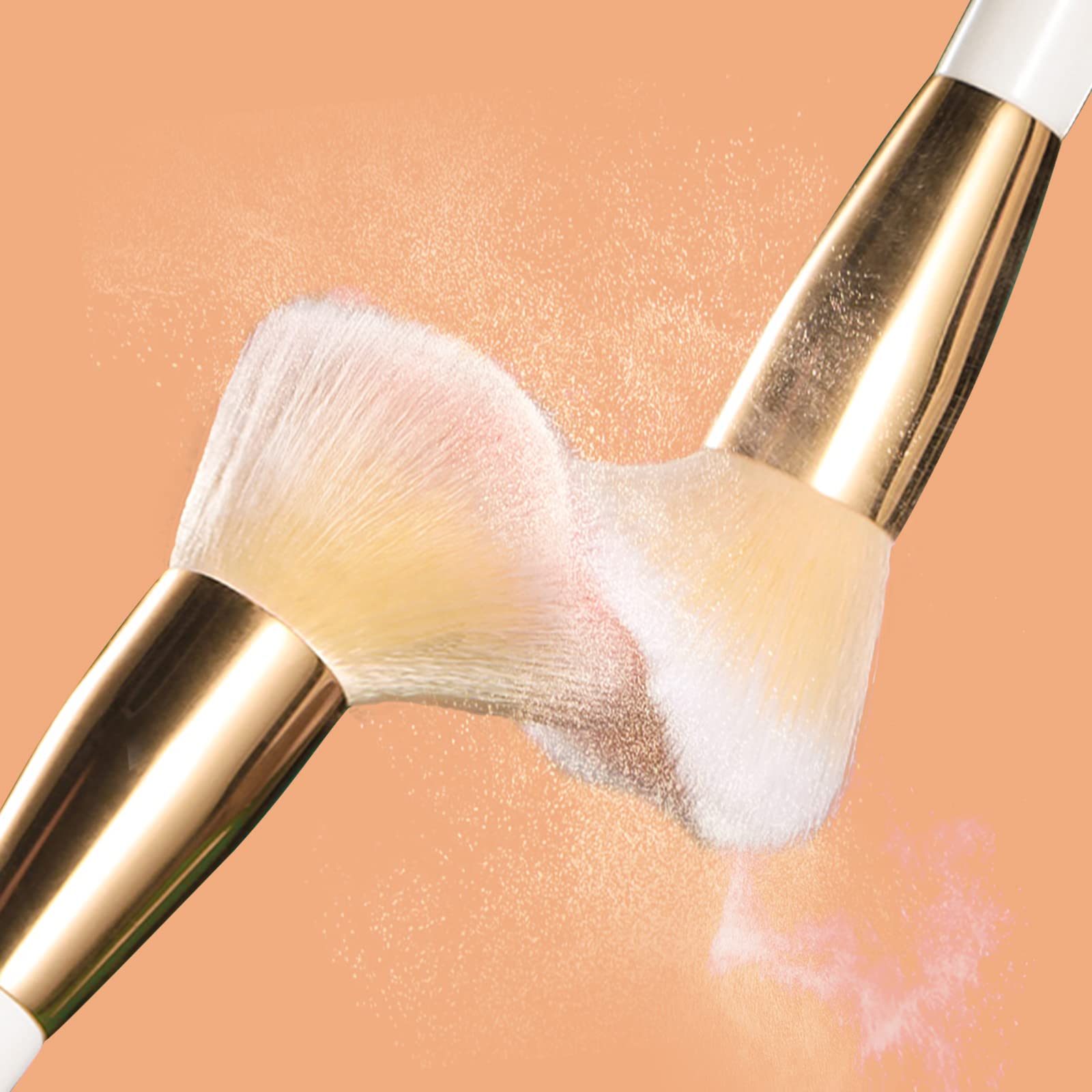 Brush Master 10Pcs Makeup Brushes Set Professional Kabuki Foundation Eyeshadow Blush Blending Lip Full Face Cosmetic Kit W/Makeu