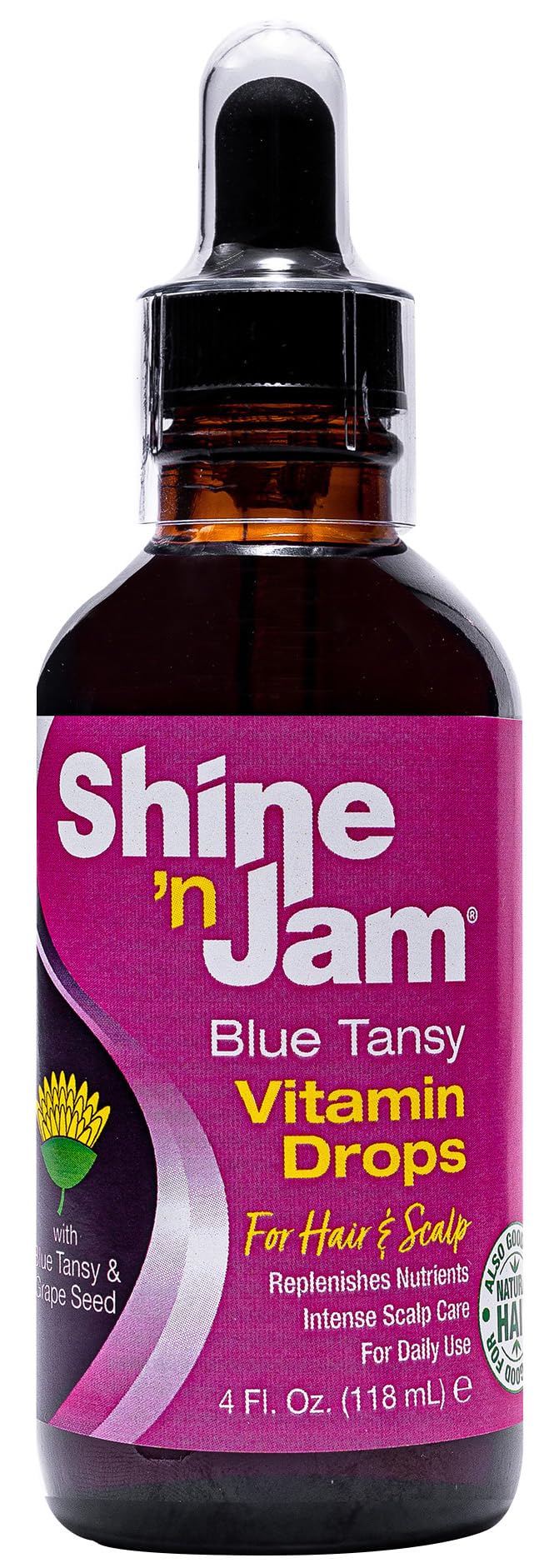 Ampro Shine 'n Jam Vitamin Drops with Blue Tansy & Grape Seed 4.0 Fl Oz (Pack of 1)