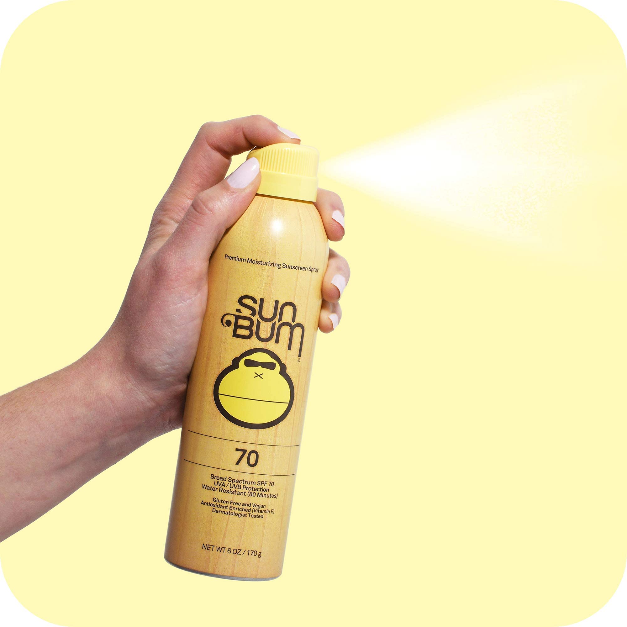 Sun Bum Sun Bum Original Spf 70 Sunscreen Spray Vegan And Reef Friendly (Octinoxate & Oxybenzone Free) Broad Spectrum Moisturizi