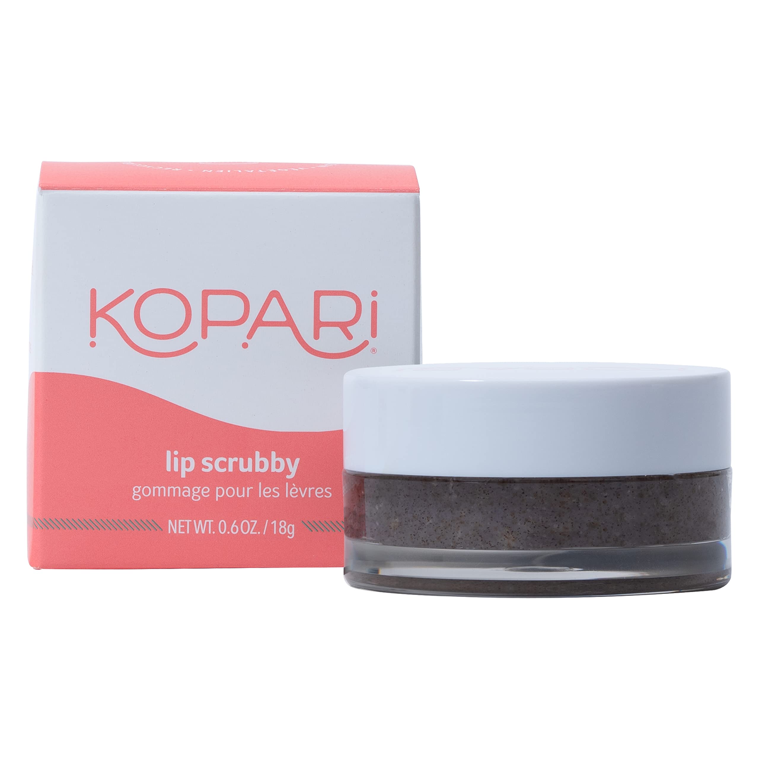 Kopari Coconut Lip Scrubby | Removes Dry Skin For Soft Lips | Volcanic Sand, Brown Sugar & Crushed Coconut Shells Hydrate Exfoli