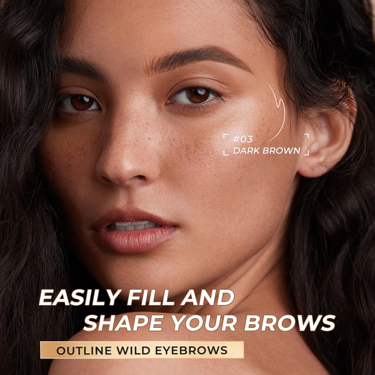 SACE LADY Eyebrow Pencils for Women, Brown Eyebrow Pencil with Hair Like Strokes, Waterproof Eye Brow Pen Set Built-in Sharpener