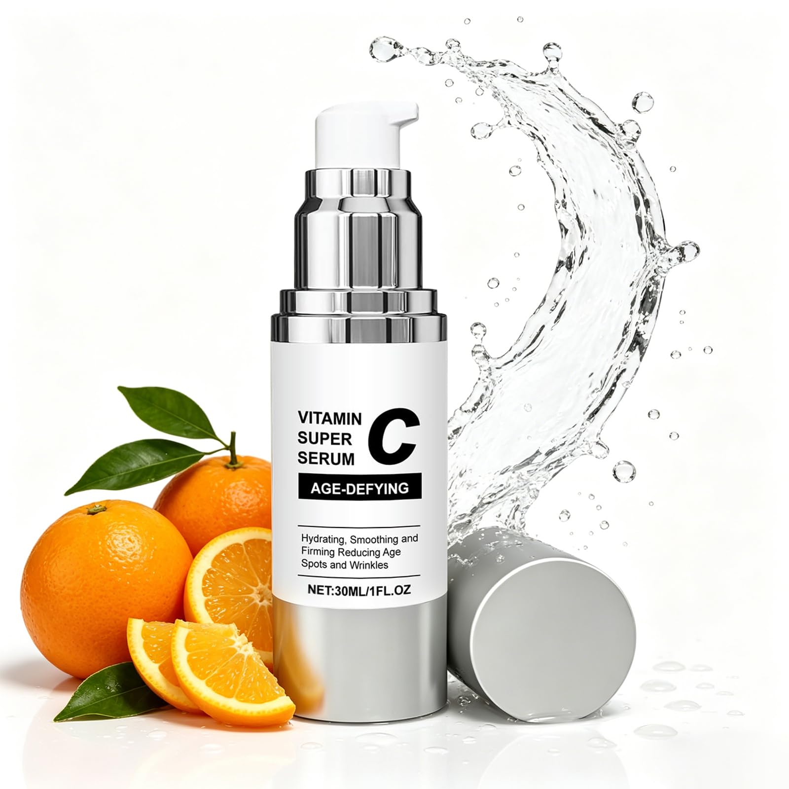 Super Vitamin C Serum for Women  AntiAging Face Serum with Hyaluronic Acid, Vitamin C  Nature Formula Hydrates, Firms, Lifts 