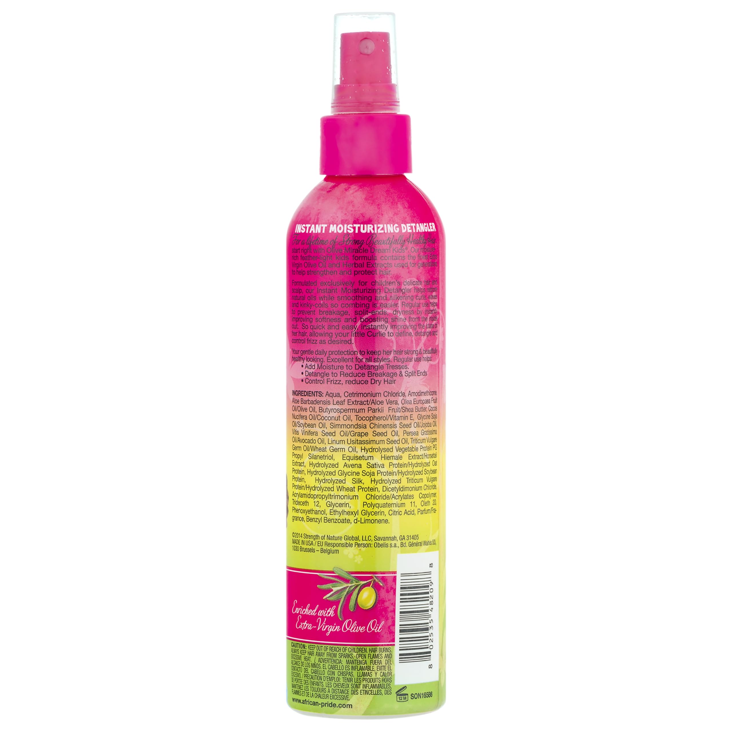 African Pride Dream Kids Olive Miracle Detangler 8 Ounce (235Ml) (6 Pack)