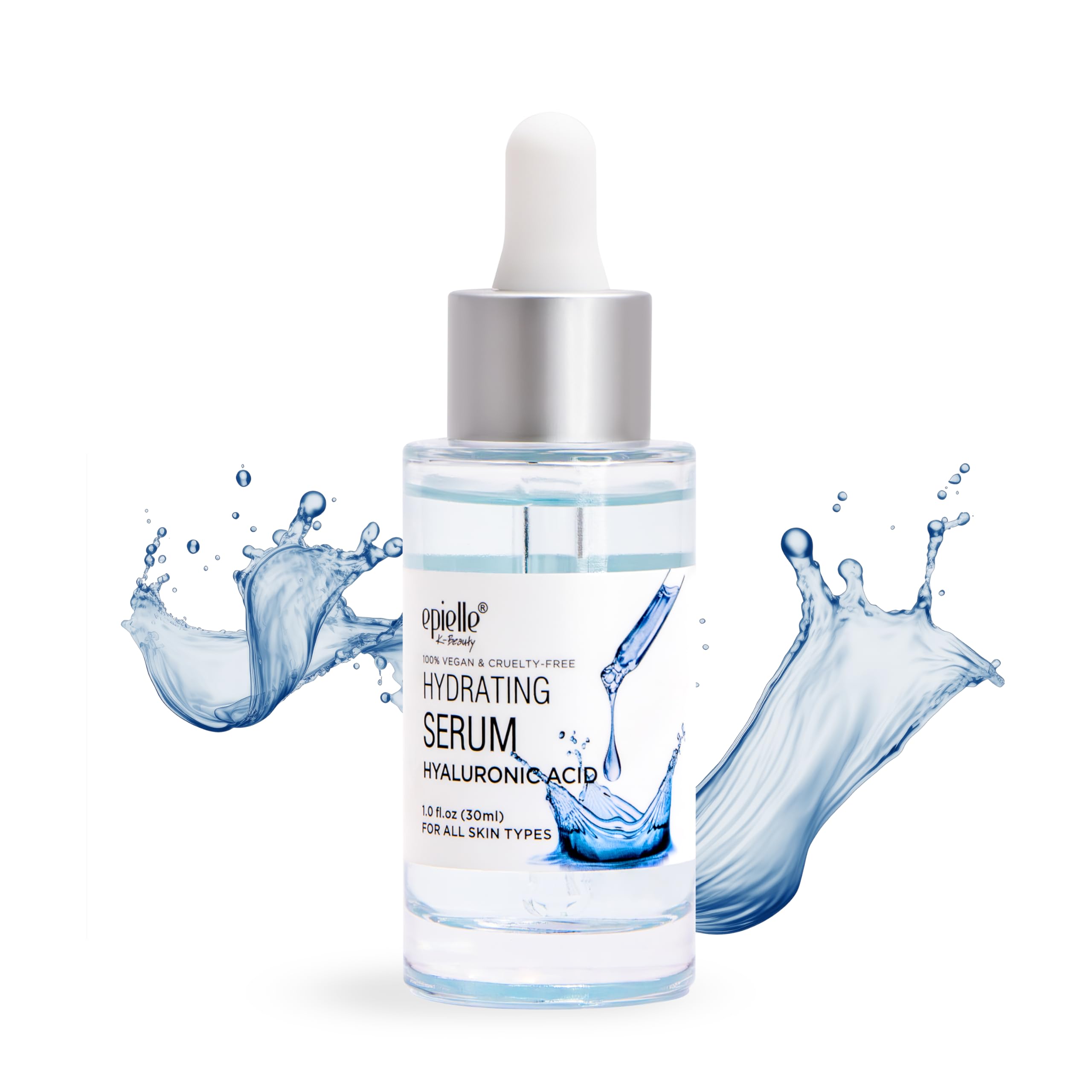 Epielle Hyaluronic Acid Serum For All Skin Types | 100% Vegan & Cruelty-Free | Targets Dark Spots, Fine Lines & Wrinkles | Ideal