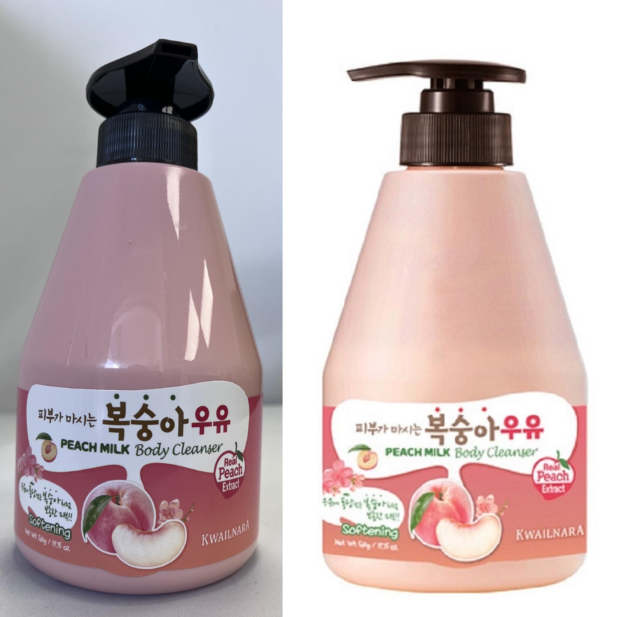 WELCOS KWAILNARA Peach Milk Body Cleanser 560 g / 19.75 oz.