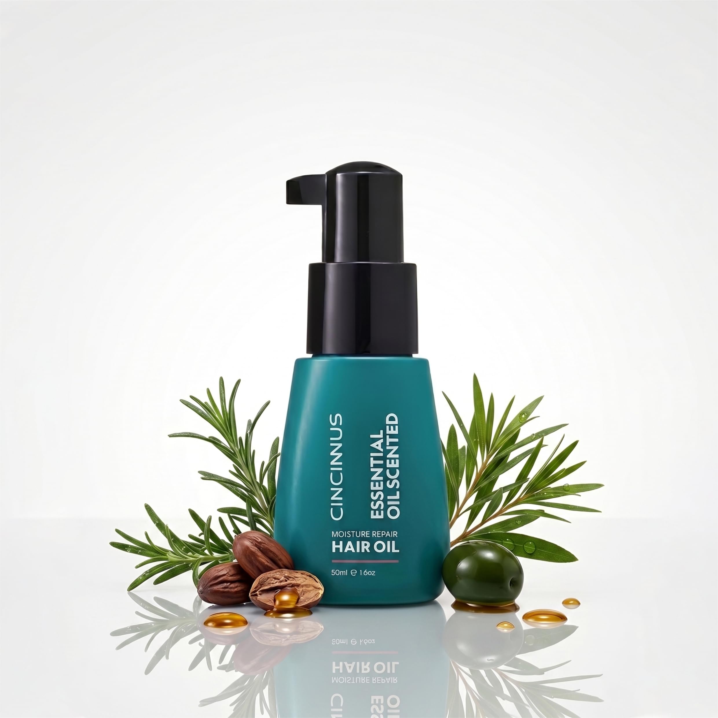 Cincinnus Moisture Repair Hair Oil | Nourishing & Strengthening Hair Oil | Helps Repair Dry & Damaged Hair (50 Ml)| Rosemary Oil