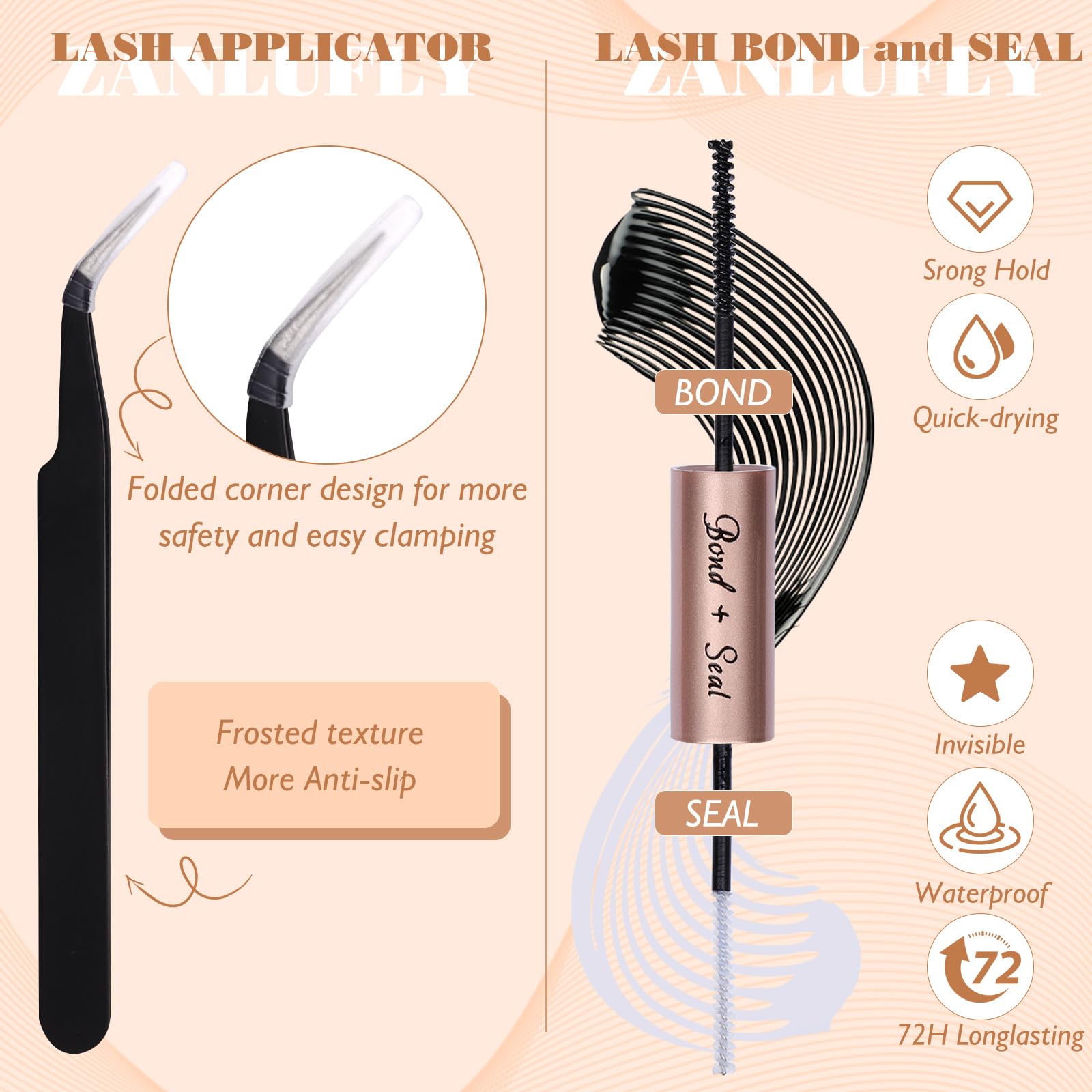Lash Clusters Kit Fox Eye Lash Extension Kit Manga Cat Eye Individual Lashes Kit Wispy Natural Diy Eyelashes Clusters Extension
