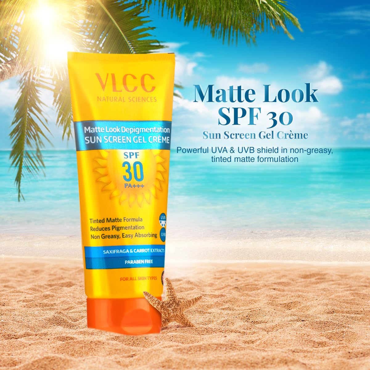 VLCC Matte Depigmentation Look SPF 30 Sun Screen Gel Creme(50gm)