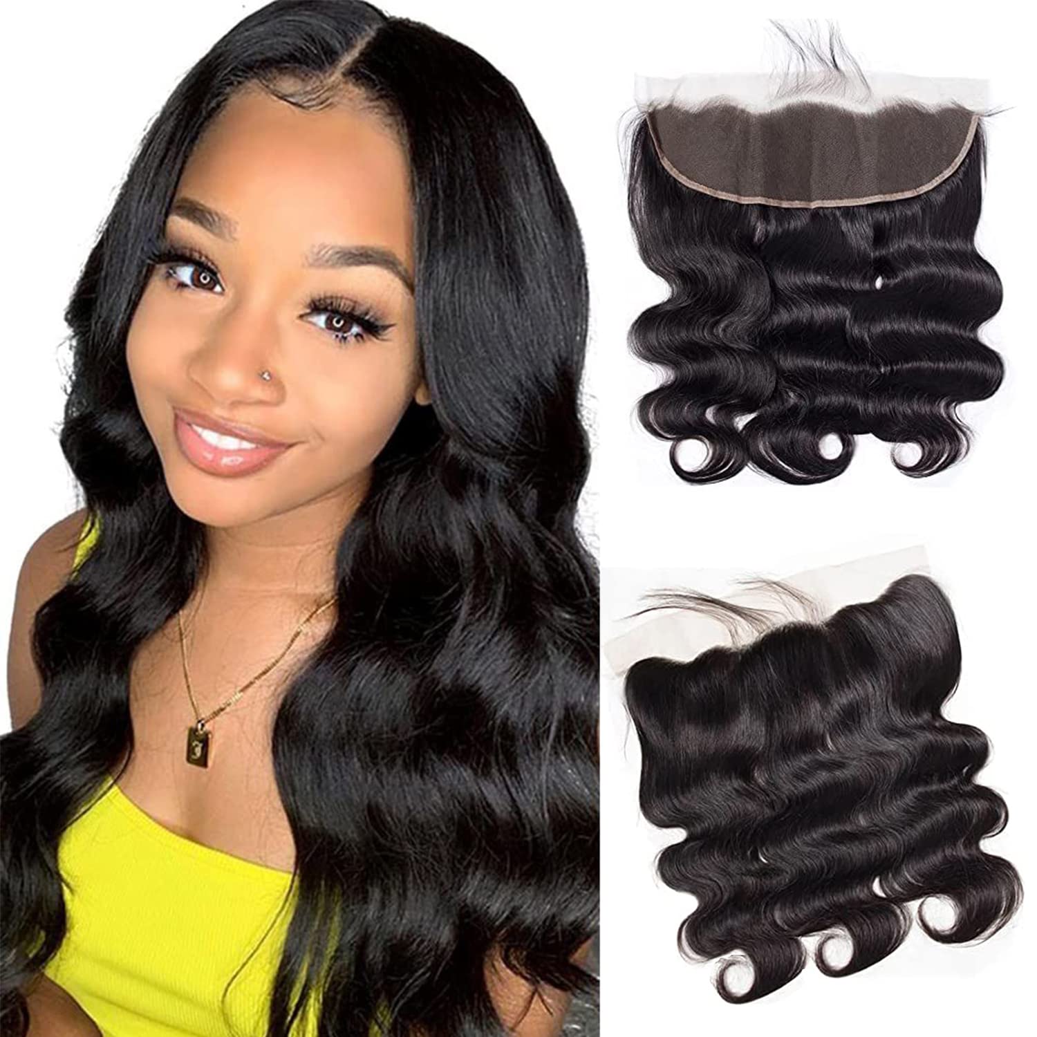 Selina Lace Closure 13x4 Hd Lace Frontal Closure Body Wave Transparent Lace Frontal Closure Brazilian Body Wave Human Hair Front