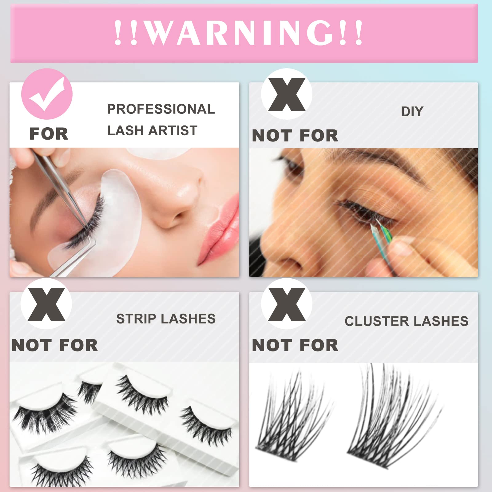 Waterproof Lash Glue, Powerful Lash Extension Glue For Eyelash Extensions, 1 S Dry Time/8 Weeks Retention/Waterproof & Anti-Oil