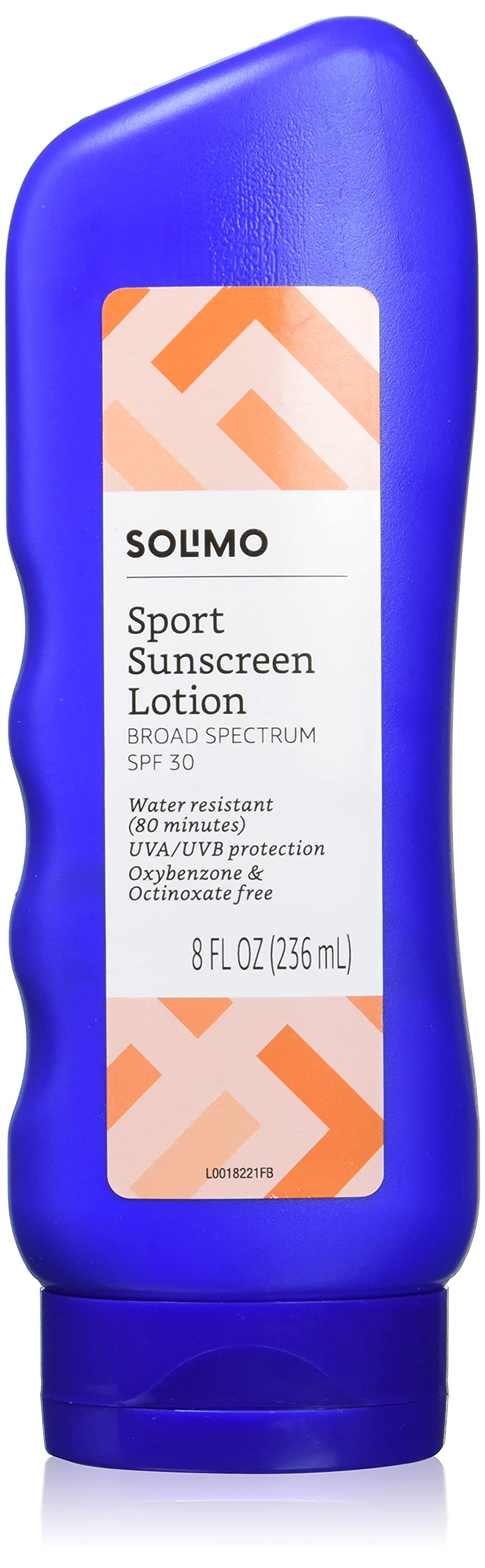 Amazon Brand - Solimo Sport Sunscreen Lotion, Spf 30, Formulated Without Octinoxate & Oxybenzone, Broad Spectrum Uva/Uvb Protect