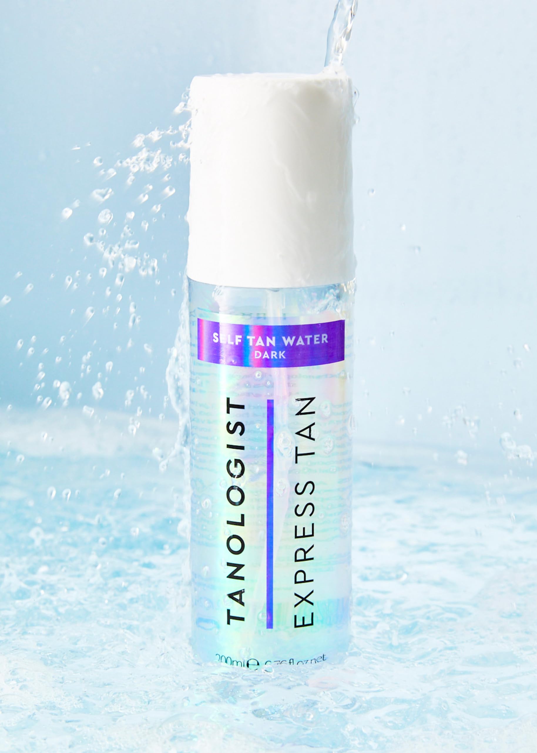 Tanologist Mini Express Self Tan Water, Dark - Hydrating Sunless Tanning Water, Vegan And Cruelty Free, 3.38 Fl Oz